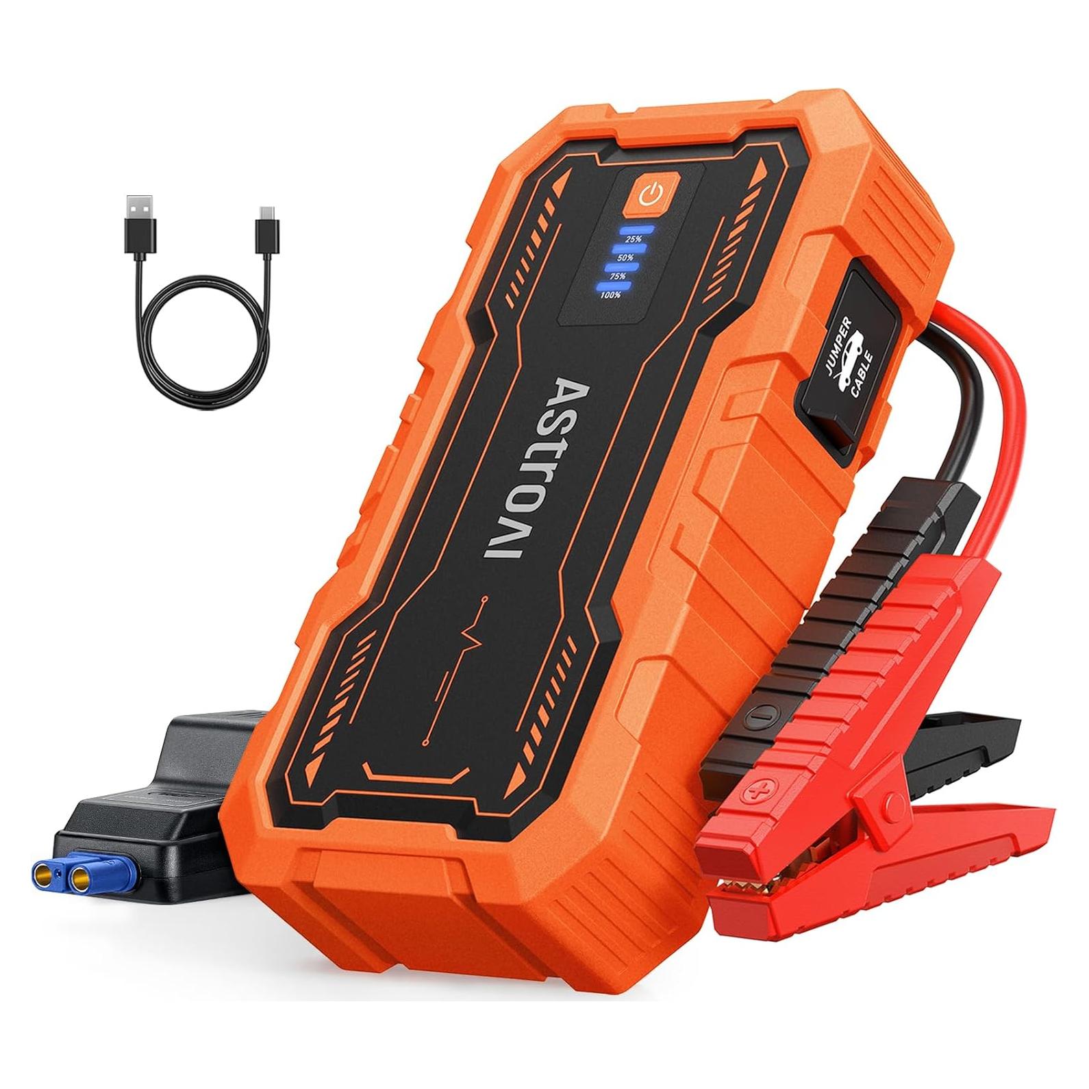 Arrancador de Batería AstroAI S8 Pro 3000A 12V Naranja