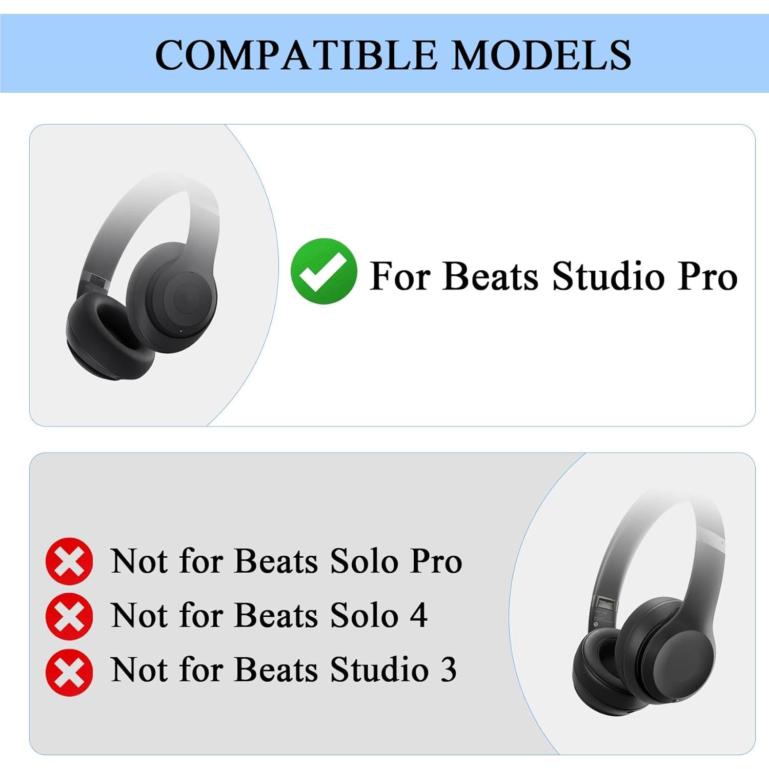 Cabezal y bisagra de repuesto Adhiper para auriculares Beats Studio Pro