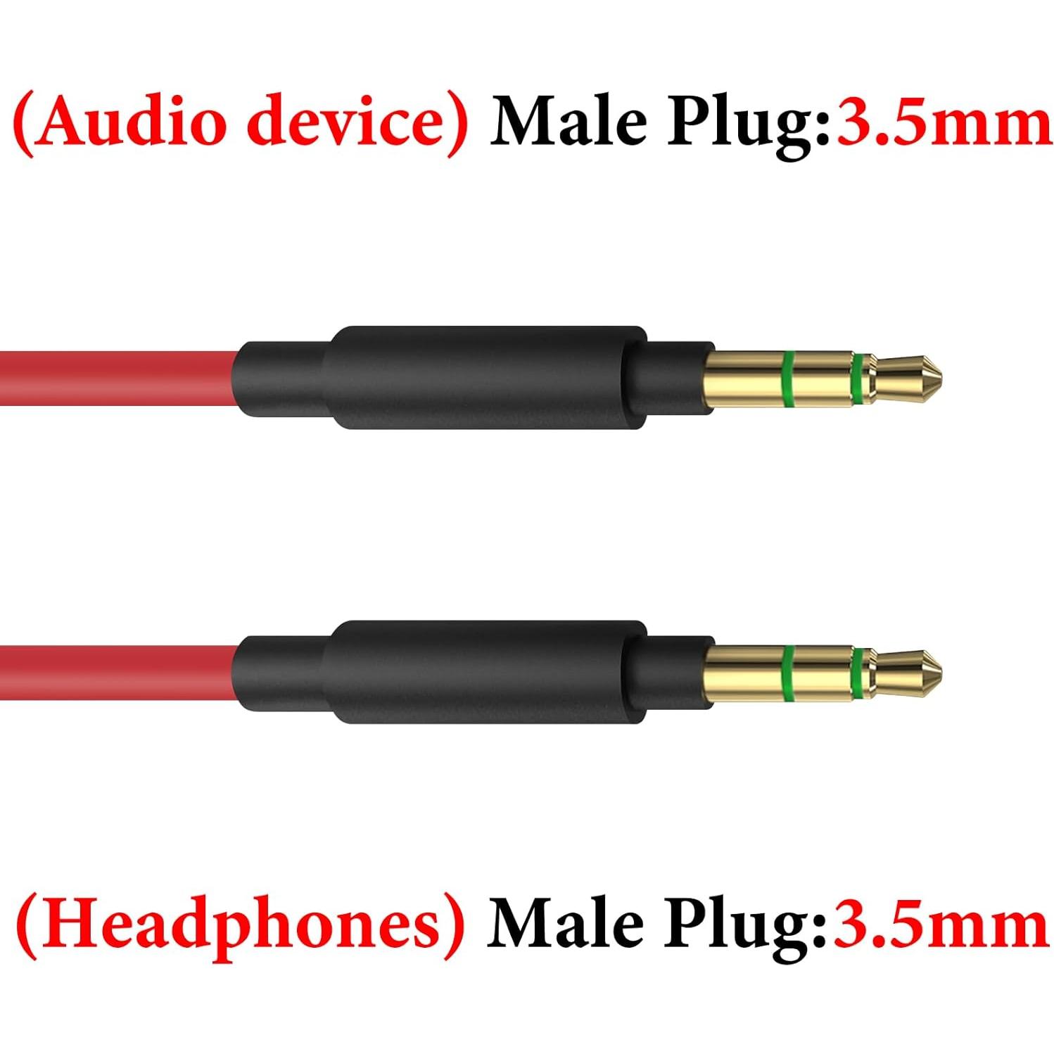 Cable de Audio GEEKRIA 3.5mm Macho a Macho 1.2m para Beats