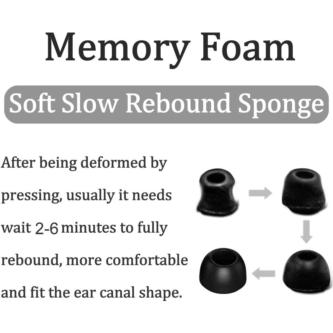 Consejos de Espuma de Memoria JNSA para Galaxy Buds 2 Pro - 6 Pares