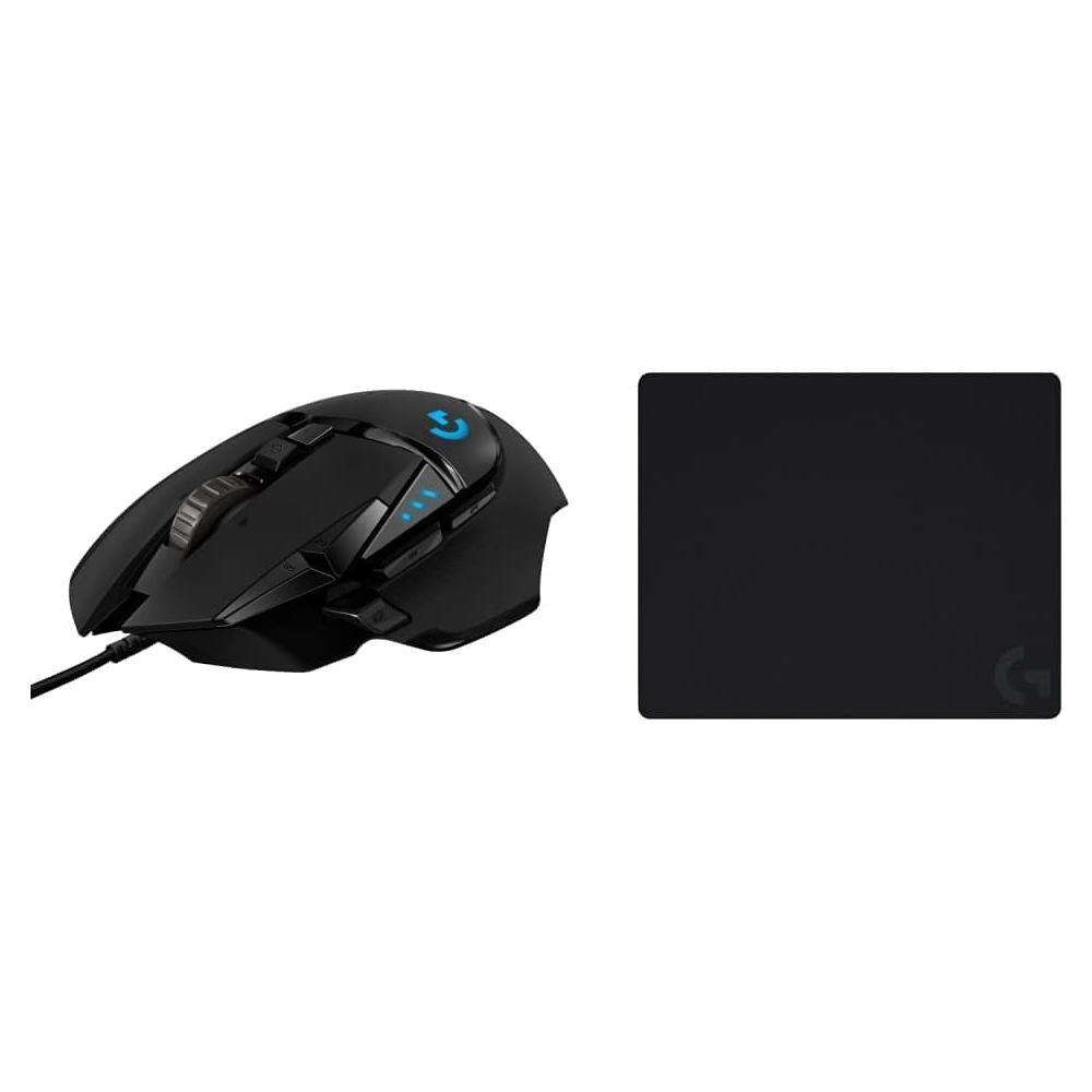 Ratón Gaming Logitech G502 HERO con Sensor HERO 25K y Alfombrilla G240