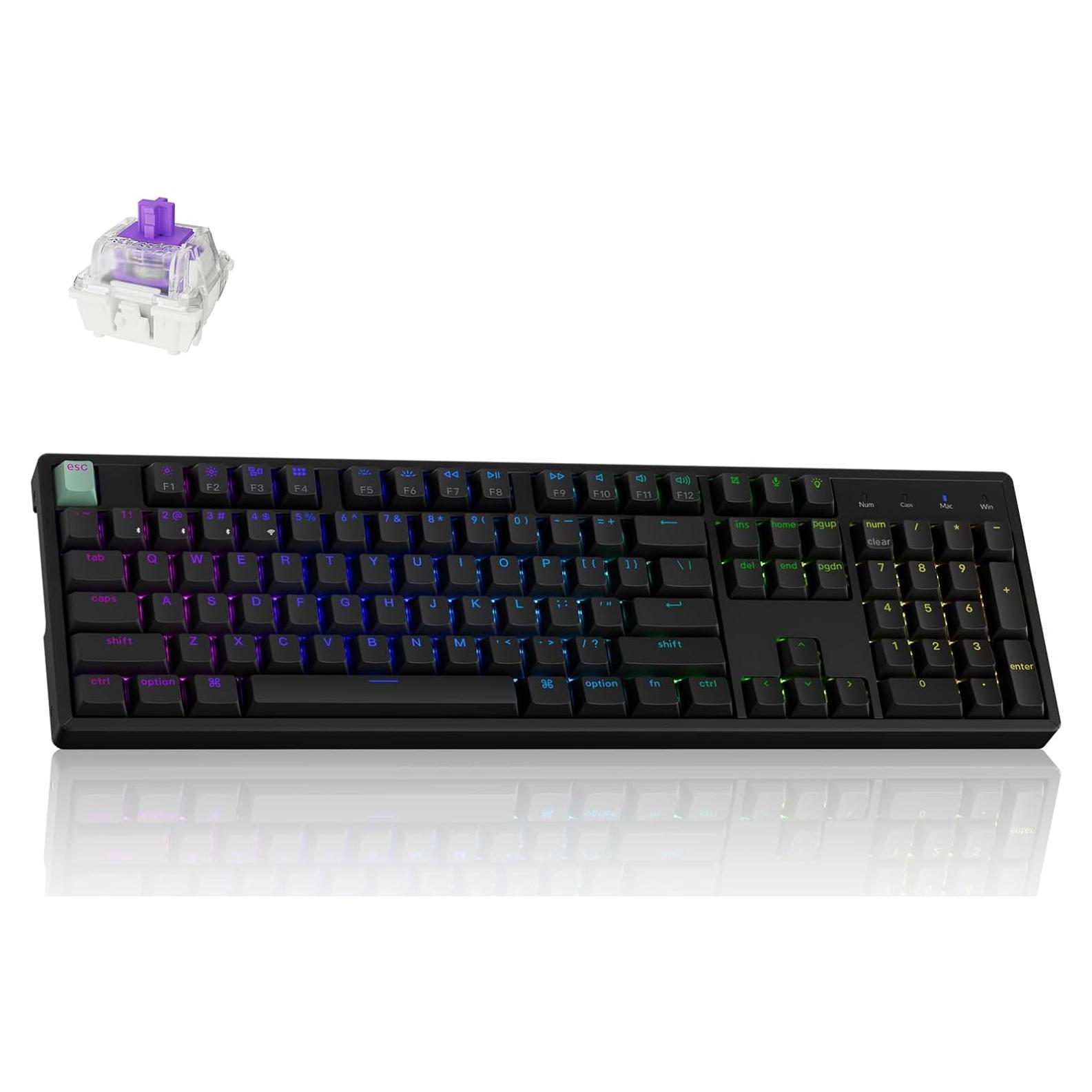 Teclado Gaming Inalámbrico Keychron K10 HE RGB 2.4GHz/Bluetooth