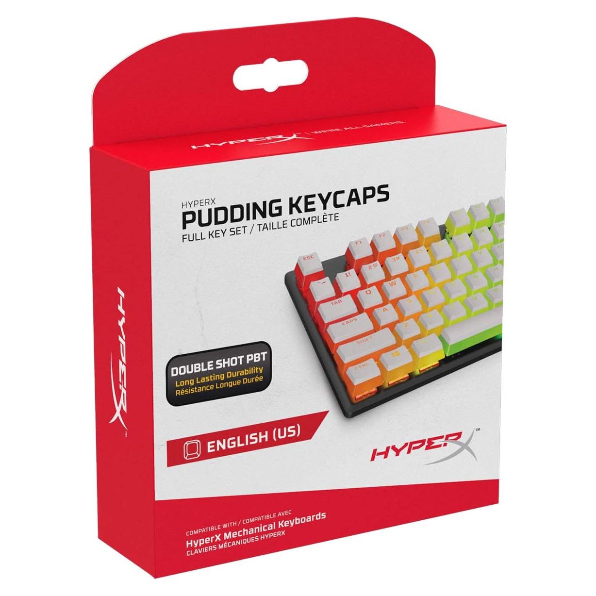 Teclado Mecánico HyperX Pudding - 104 Teclas PBT Blancas