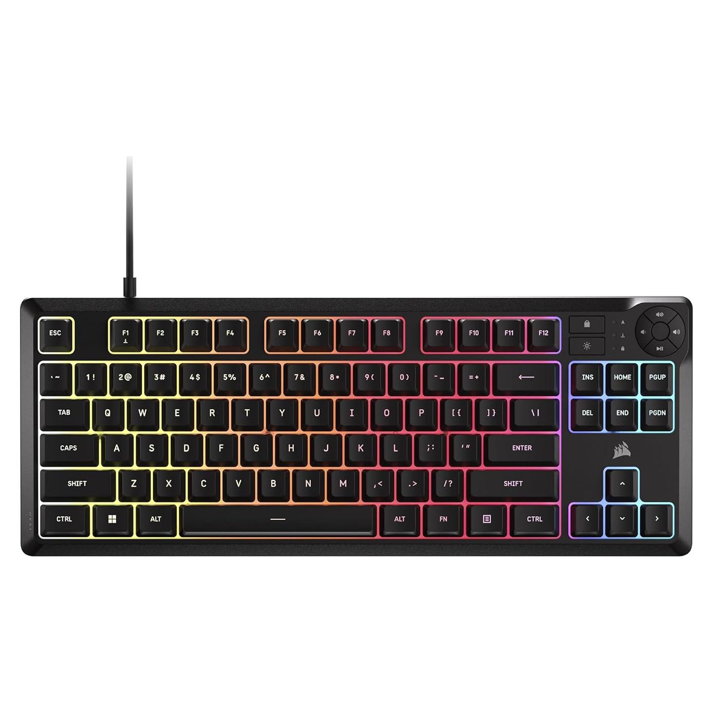 Teclado Gaming Corsair K55 CORE TKL RGB - Resistente a Derrames