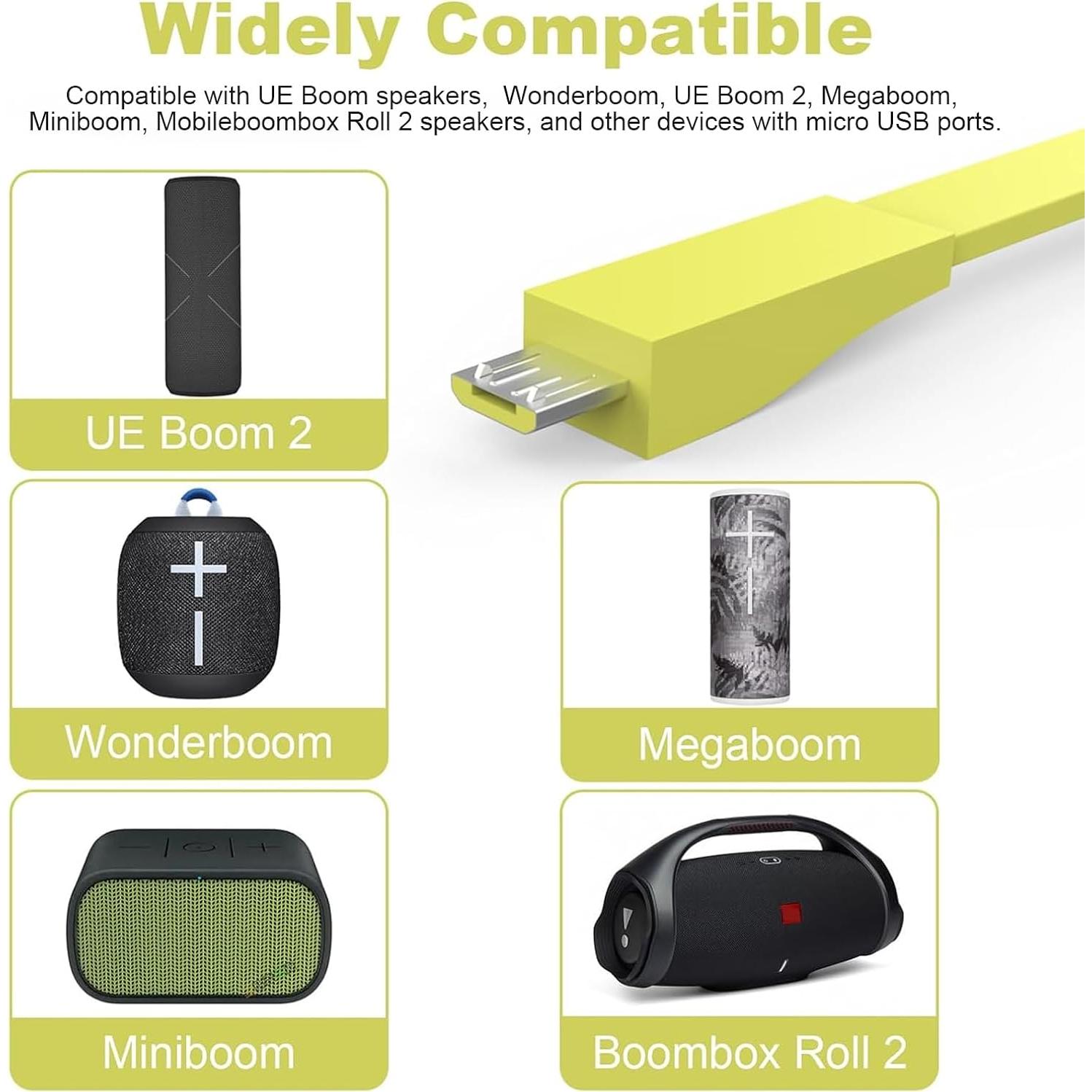 Cable de Carga Rápida Xivip para Altavoces UE Boom 1.22m