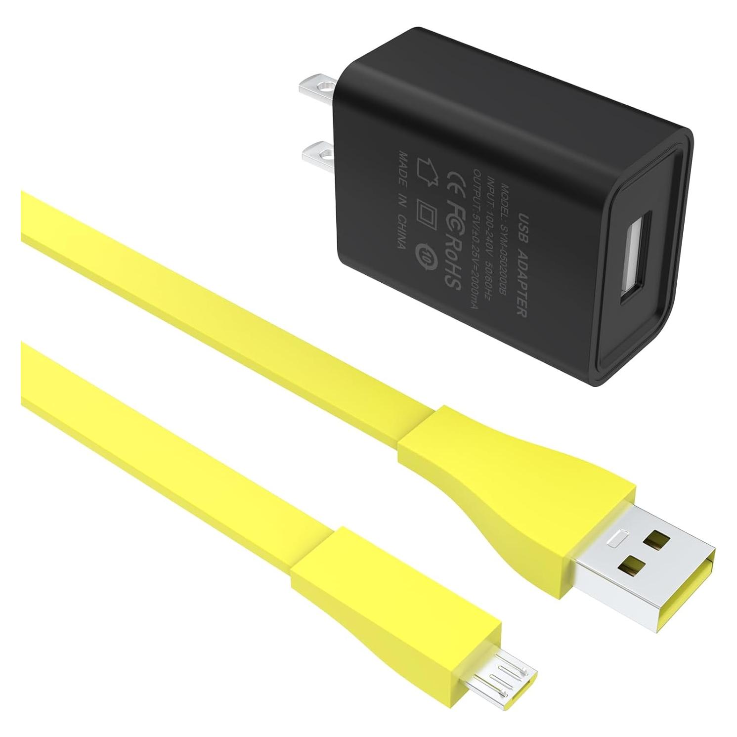 Cable de Carga USB Lusgawer para Altavoces UE Boom Amarillo