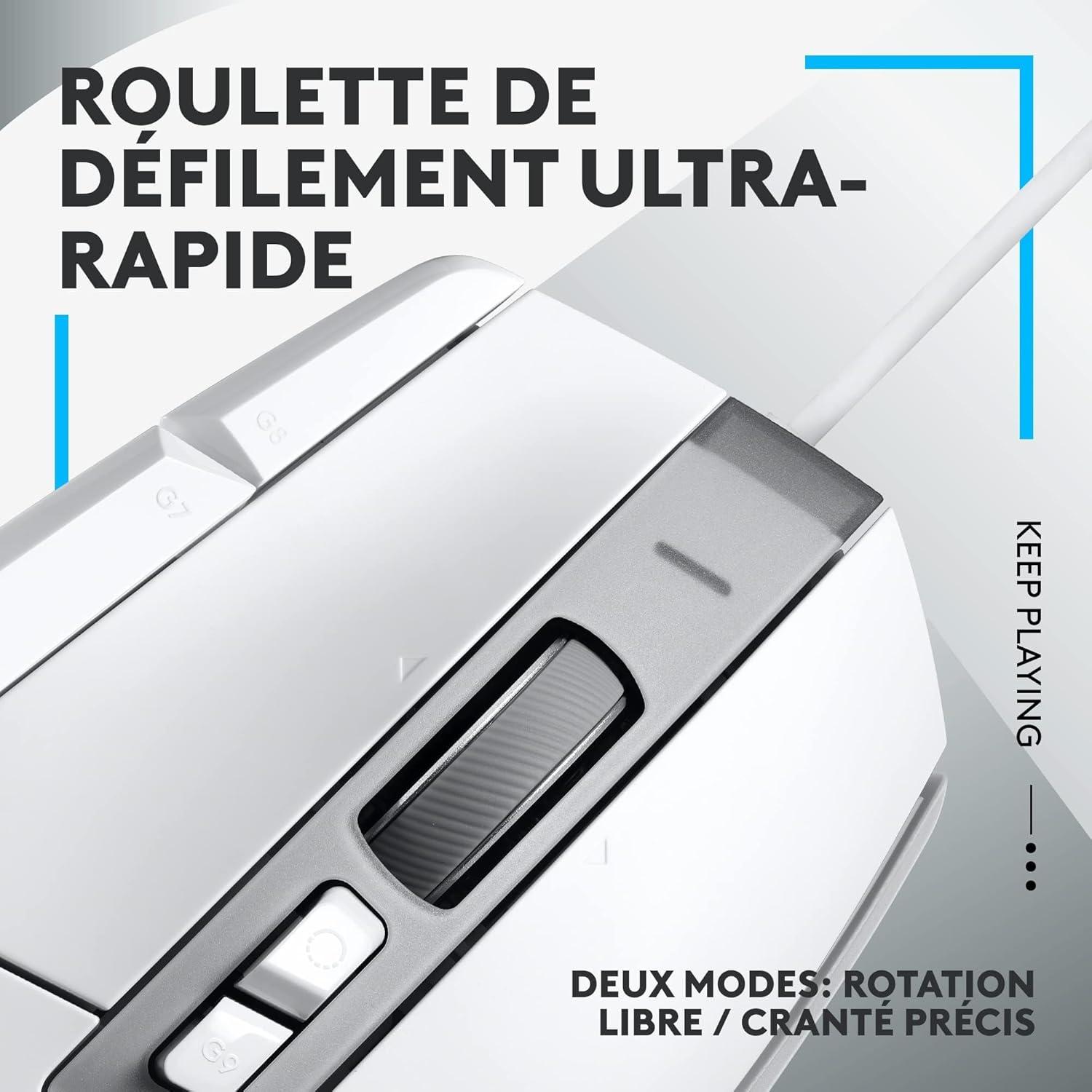 Ratón Gaming Logitech G502 X con Cable - Sensor HERO 25K