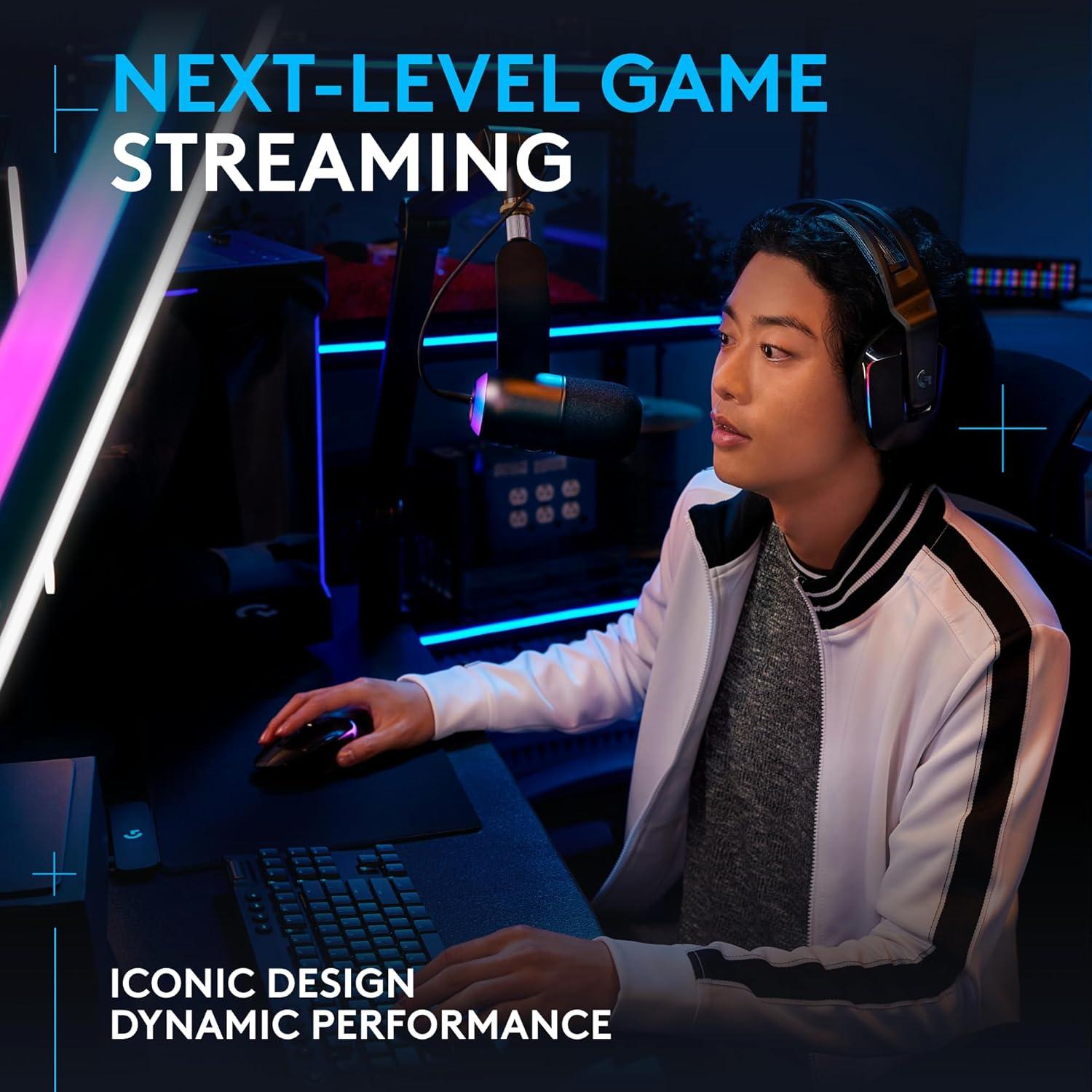 Combo Ratón Inalámbrico Logitech G502 X Plus + Micrófono Yeti GX RGB