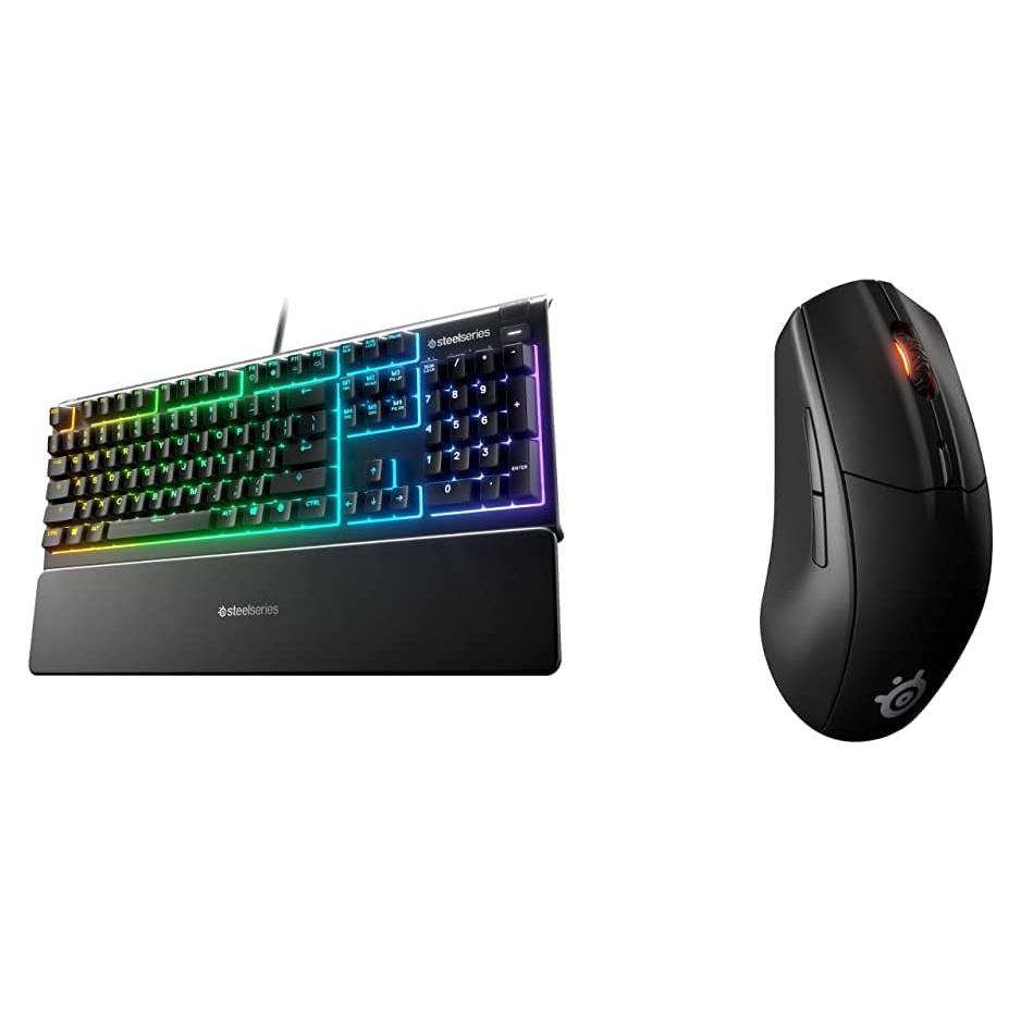 Teclado Gaming SteelSeries Apex 3 RGB + Ratón Rival 3