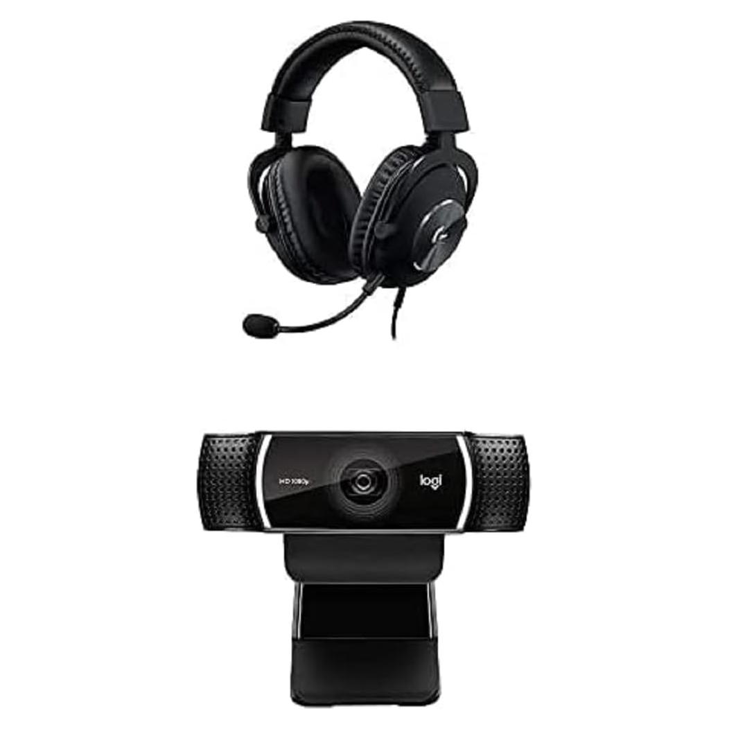 Auriculares Gaming Logitech G PRO X + Webcam C922x Pro Stream