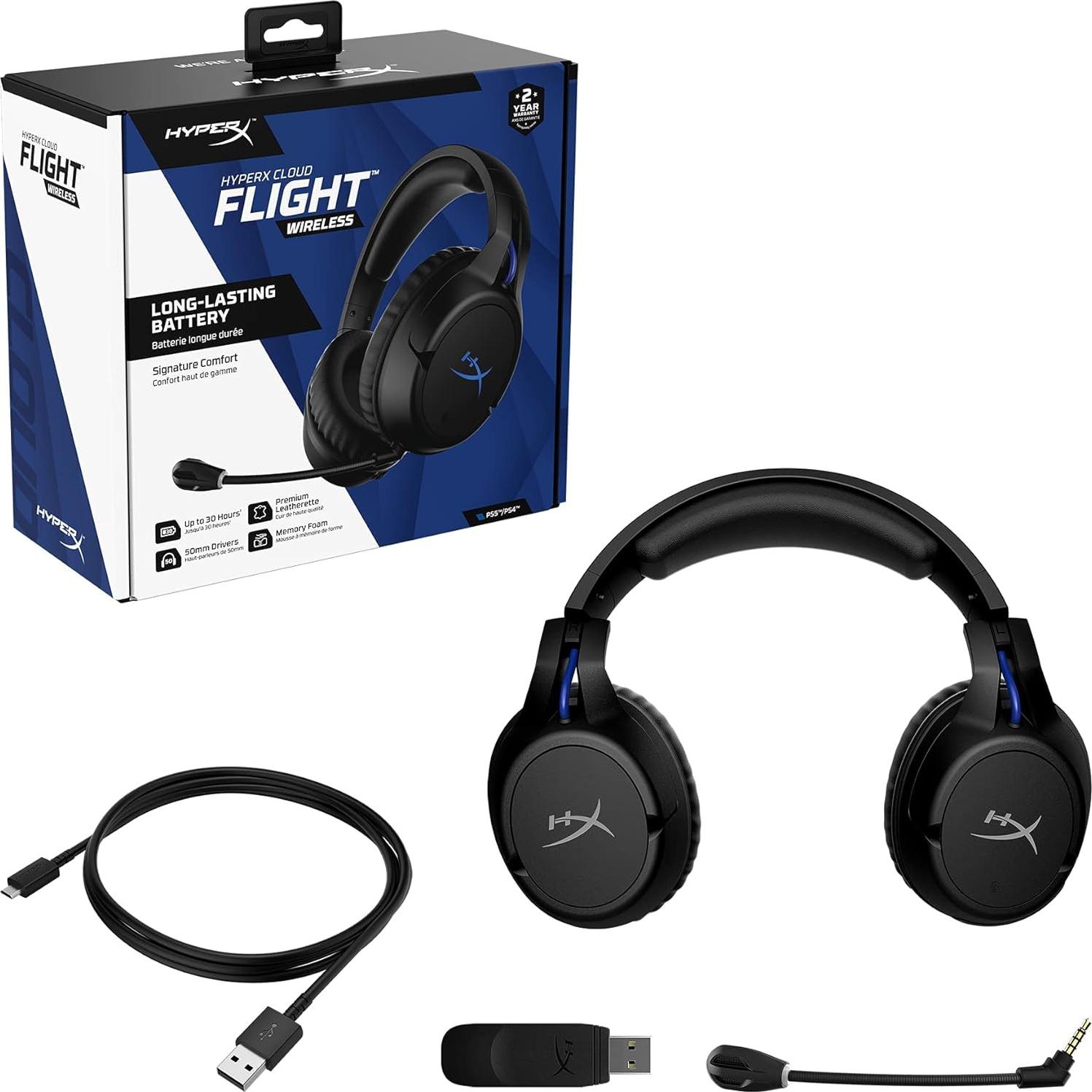 Auriculares Gaming Inalámbricos HyperX Cloud Flight PS5/PS4