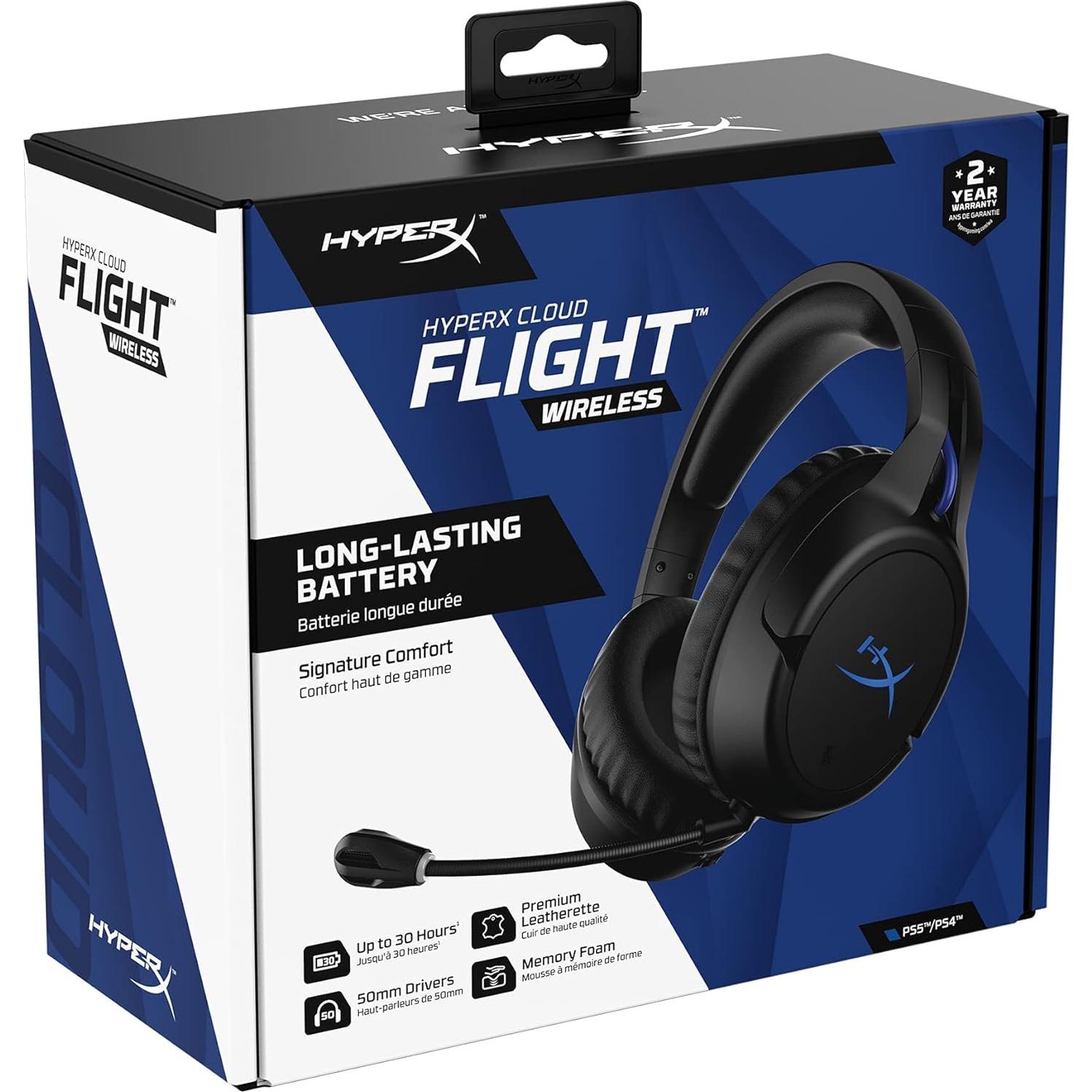 Auriculares Gaming Inalámbricos HyperX Cloud Flight PS5/PS4