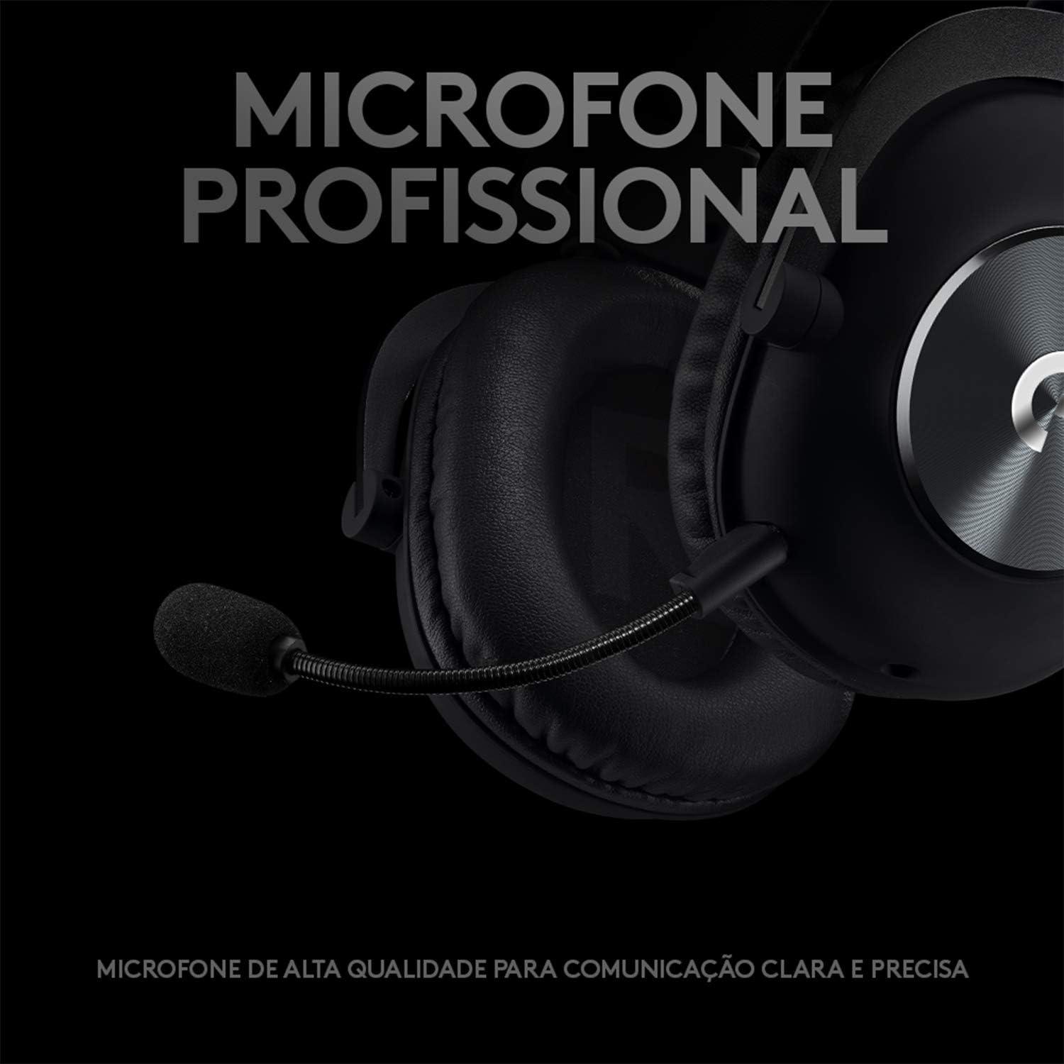 Auriculares Gaming Logitech G PRO 50mm con Micrófono - Negro