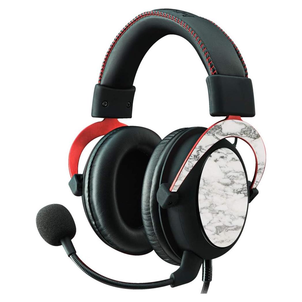 MightySkins Piel para Auriculares Kingston HyperX Cloud II - Mármol Blanco