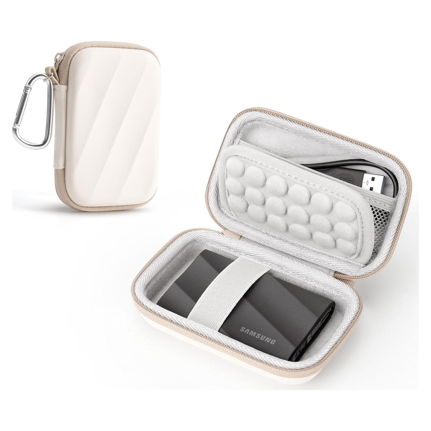 Funda Dura para SSD Samsung T9/T7 Shield/T7 - Blanca