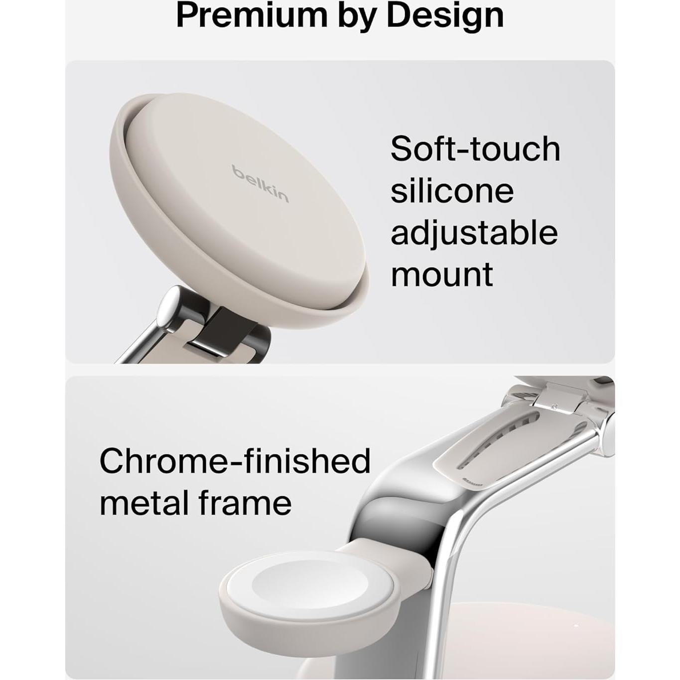 Cargador Inalámbrico 3-en-1 Belkin MagSafe 25W con Ventilador