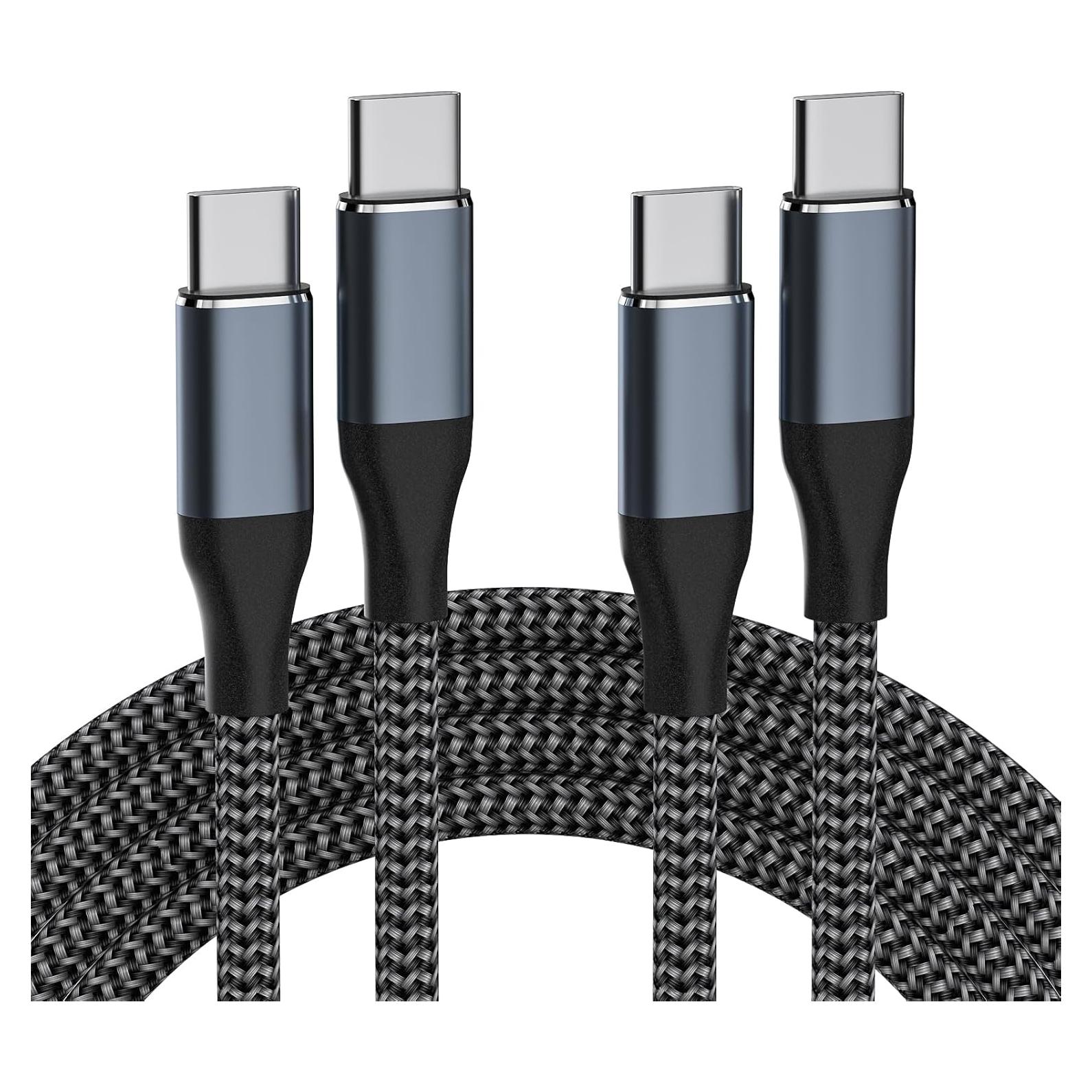 Cable USB C a USB C 60W 1.5m + 2m Carga Rápida Foshan