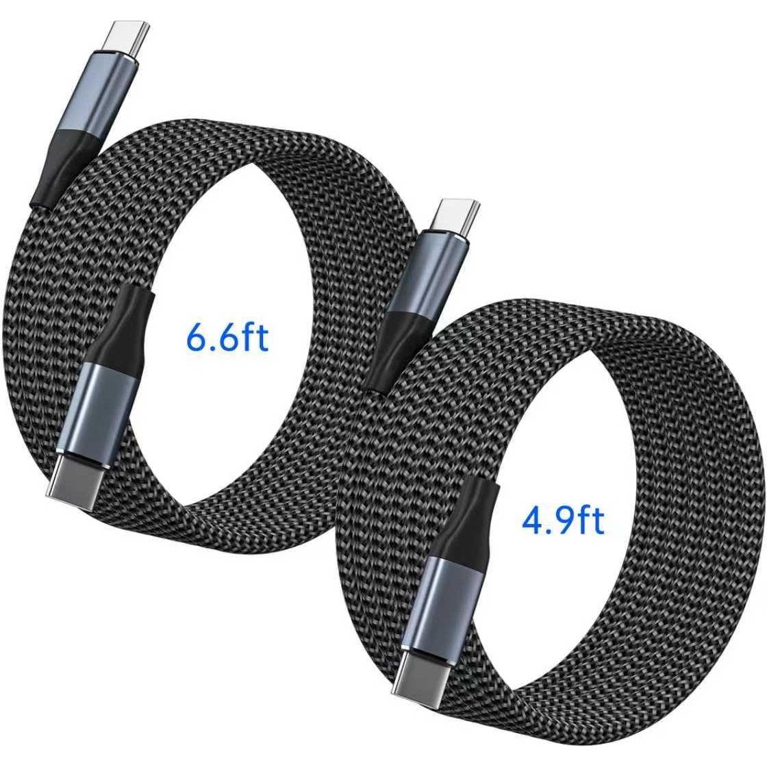 Cable USB C a USB C 60W 1.5m + 2m Carga Rápida Foshan