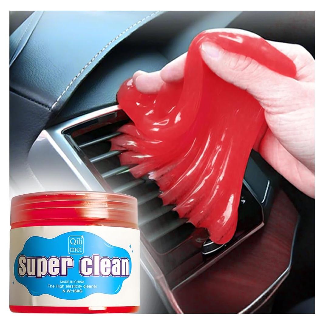 Gel de Limpieza de Autos FALVFUN Rojo Reutilizable 160g