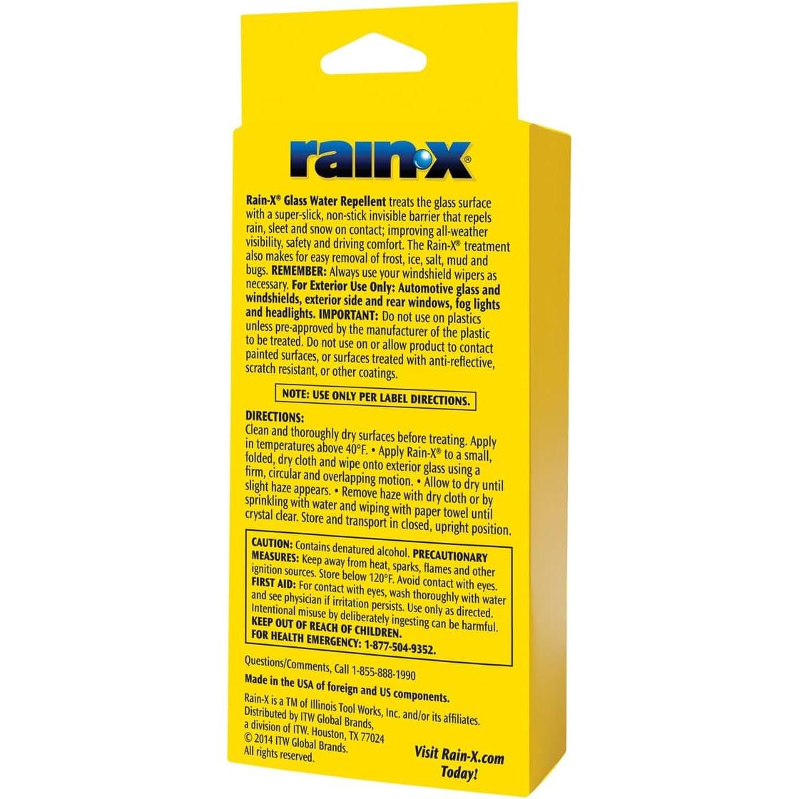 Tratamiento de Vidrio Rain-X 800002243 198 ml - Mejora Visibilidad Lluvia