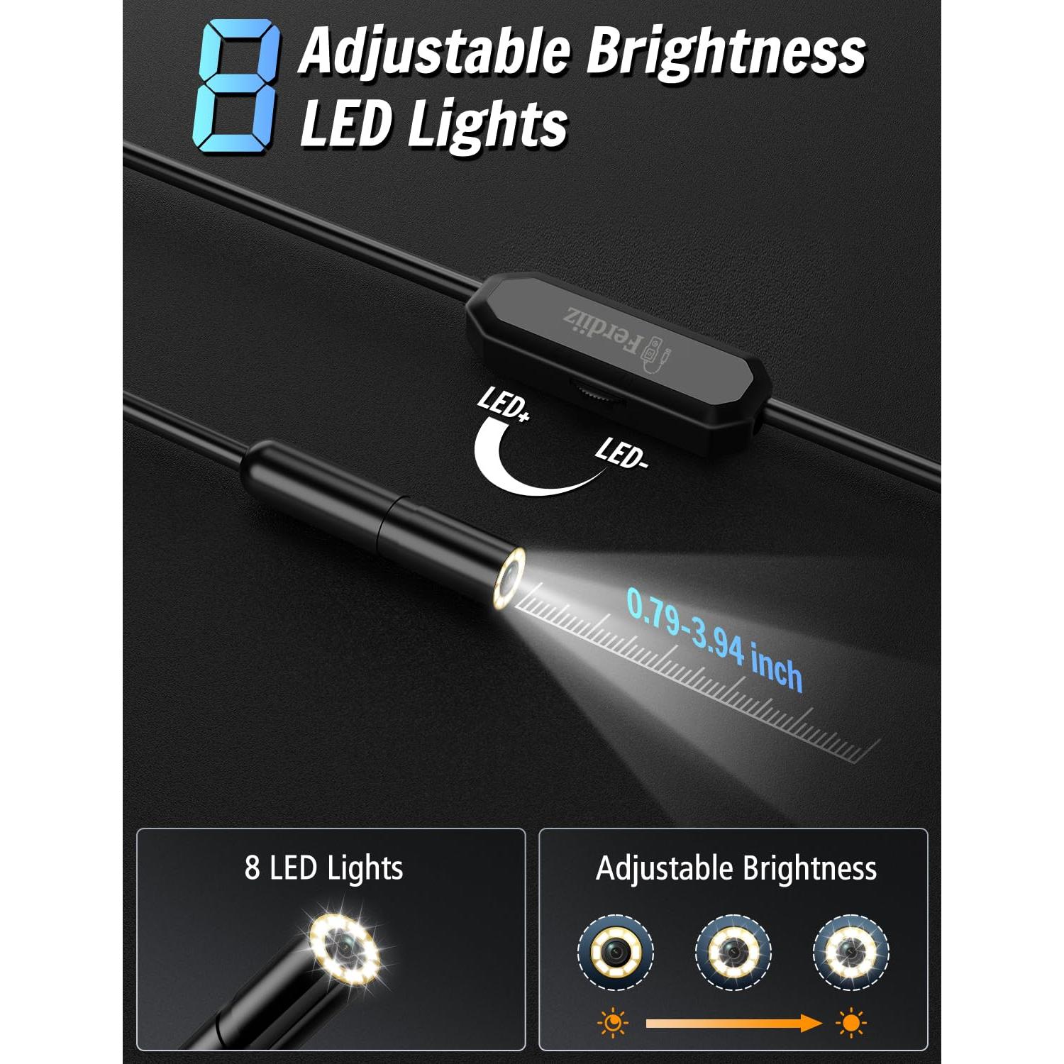 Cámara Endoscópica Ferdiiz AN112-5m 1920P HD 5m IP67