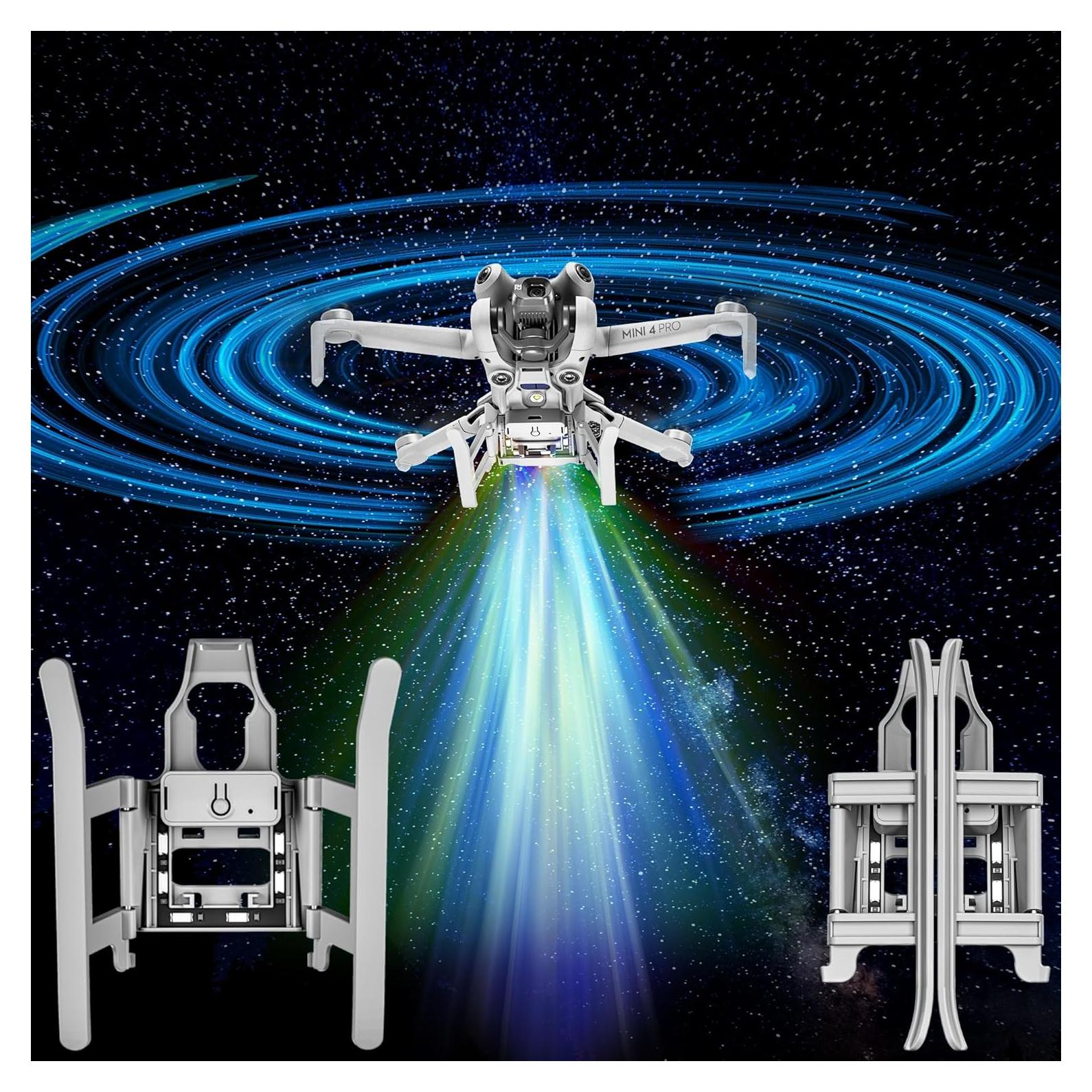 Tren de aterrizaje LED Craznick Mini 4 Pro - Plegable y Ligero