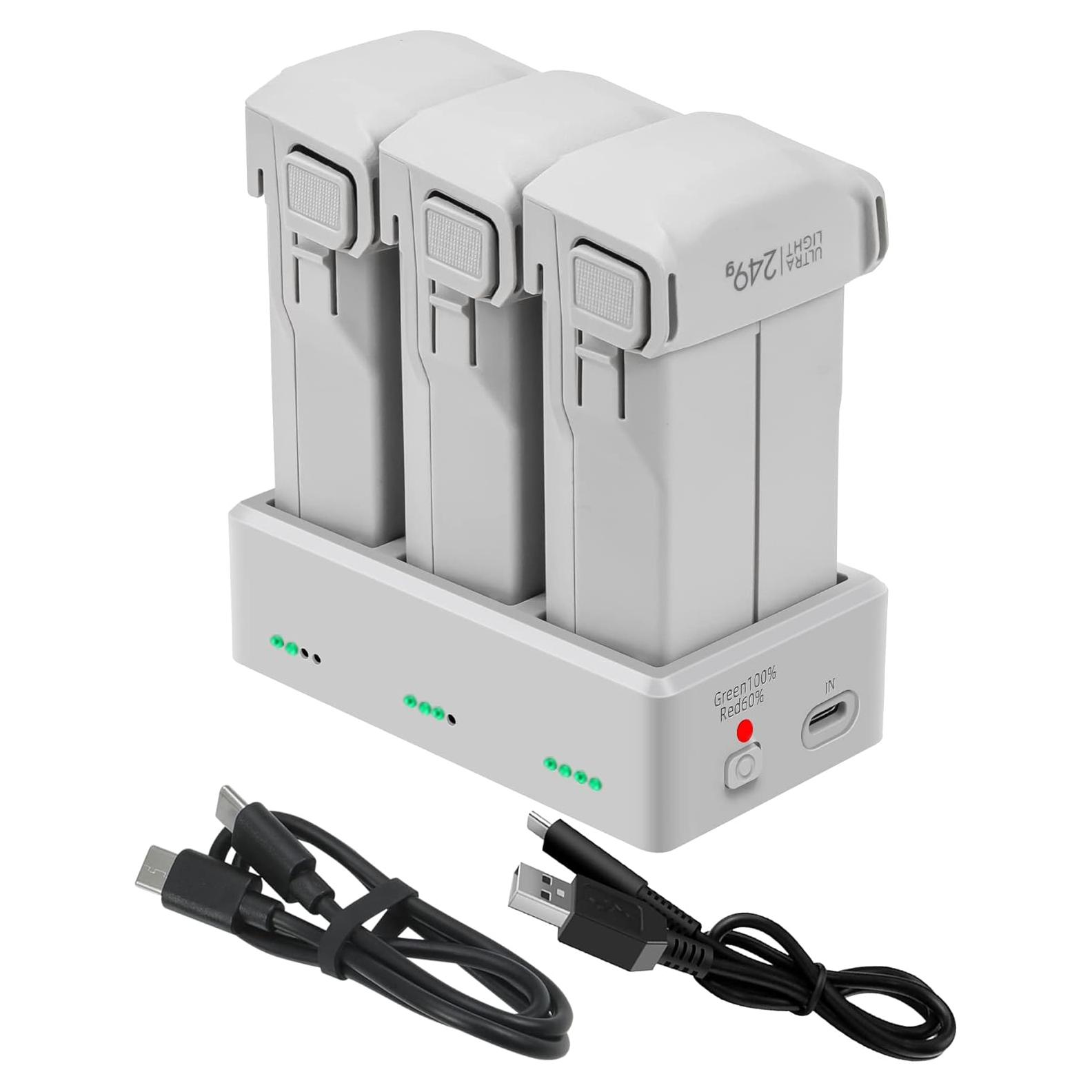 Hub de Carga Hanatora para DJI Mini 3/4 Pro - Carga 3 Baterías