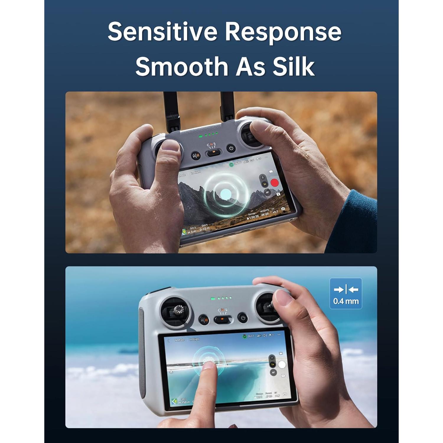 Paquete de 3 Protectores de Pantalla Vidrio Templado DJI RC/RC2