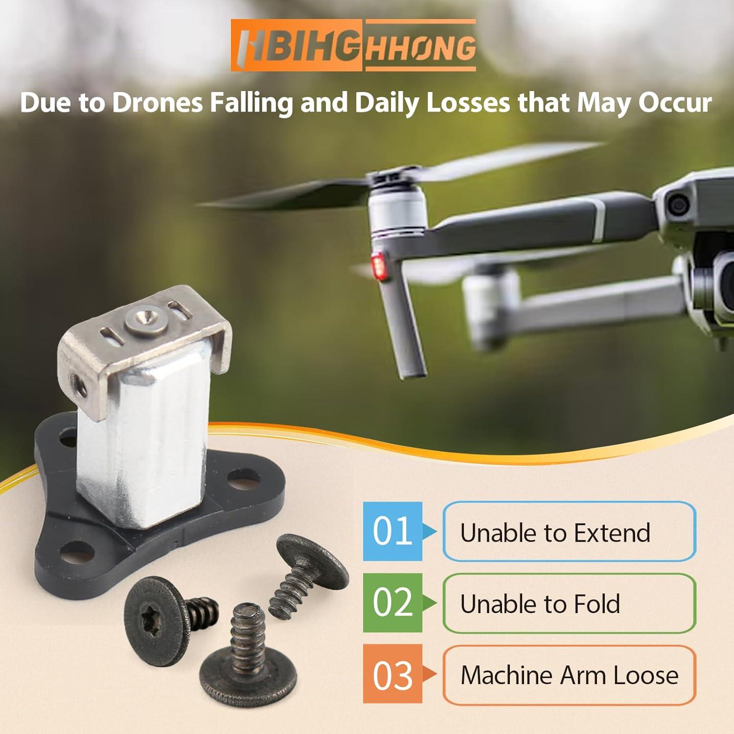 Reemplazo Eje Brazo Frontal DJI Mini 4 Pro y Mini 3 con Tornillos