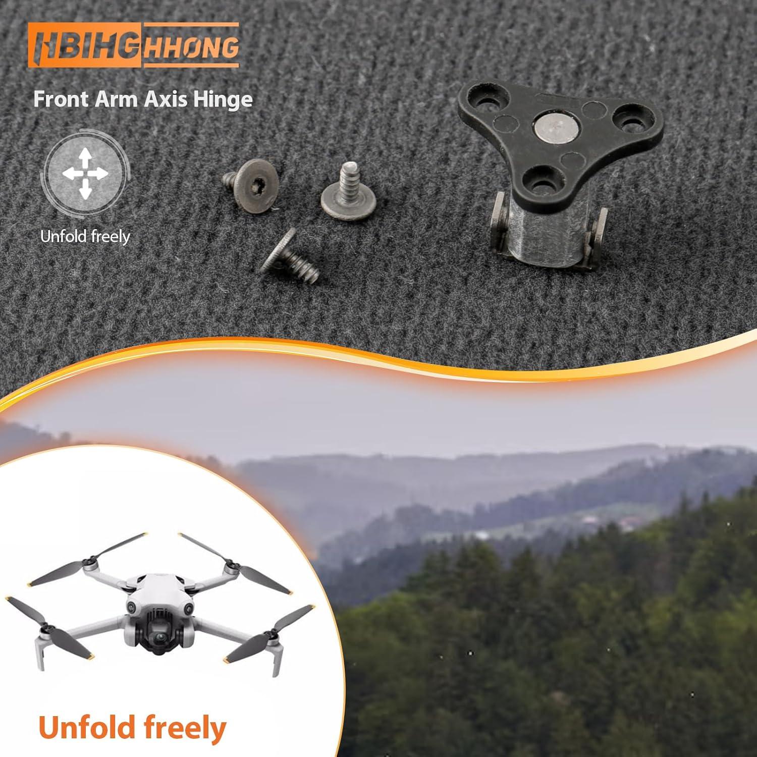 Reemplazo Eje Brazo Frontal DJI Mini 4 Pro y Mini 3 con Tornillos