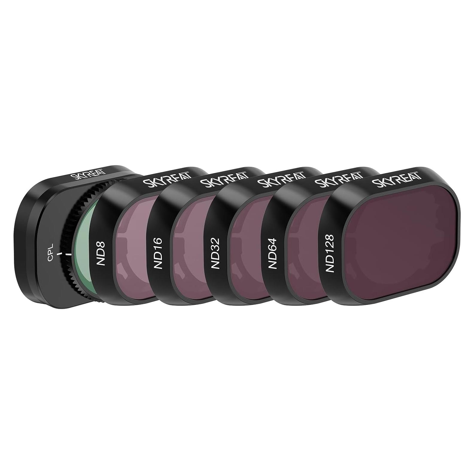 Juego de Filtros ND SKYREAT para DJI Mini 4 Pro - 6 Piezas