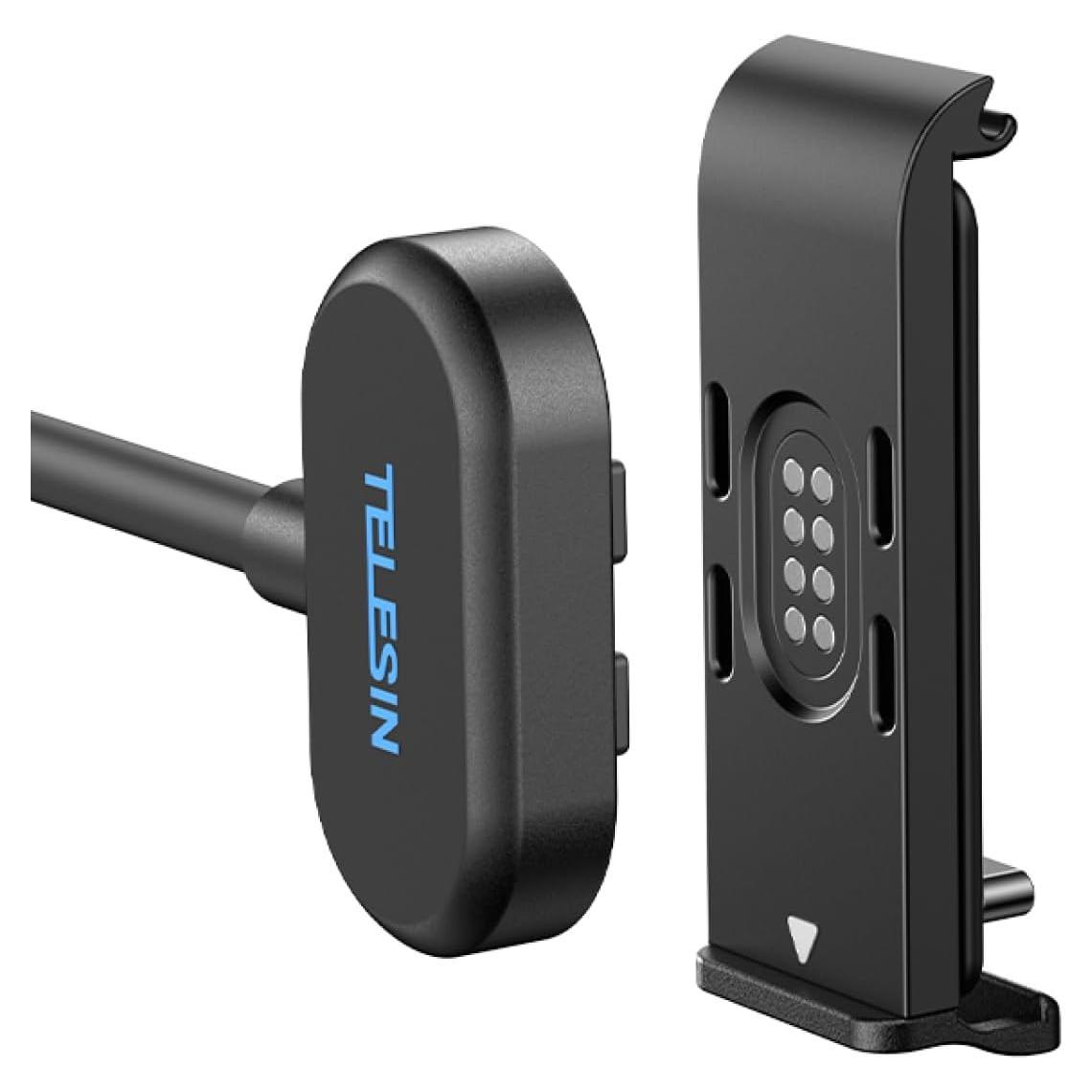 Kit Tapa Batería Magnética y Cable TELESIN para GoPro Hero 9-13