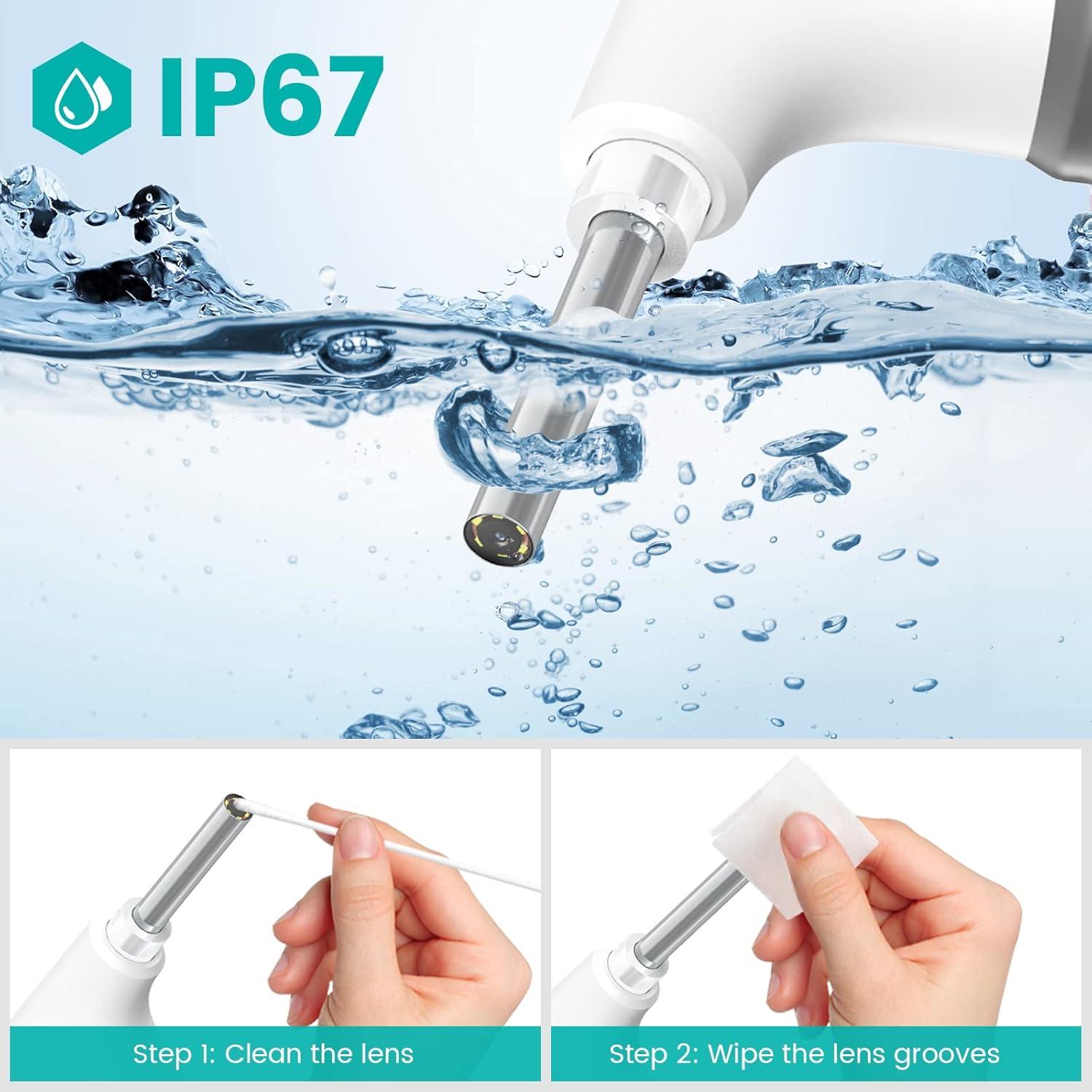 Otoscopio WiFi 720p HD ScopeAround con Luz LED 3.9mm