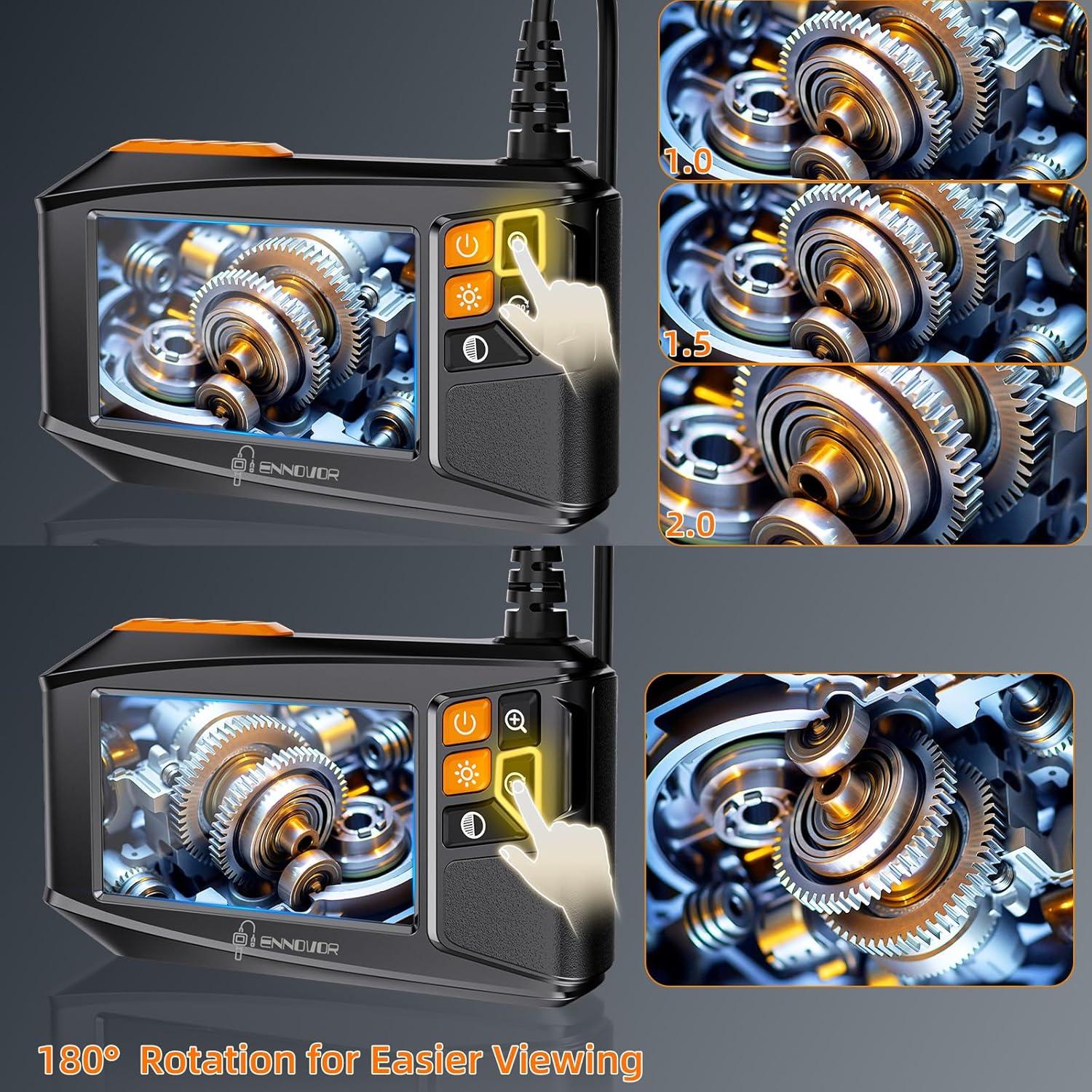 Cámara Endoscópica Ennovor 4.3" HD 1920P IP67 10m