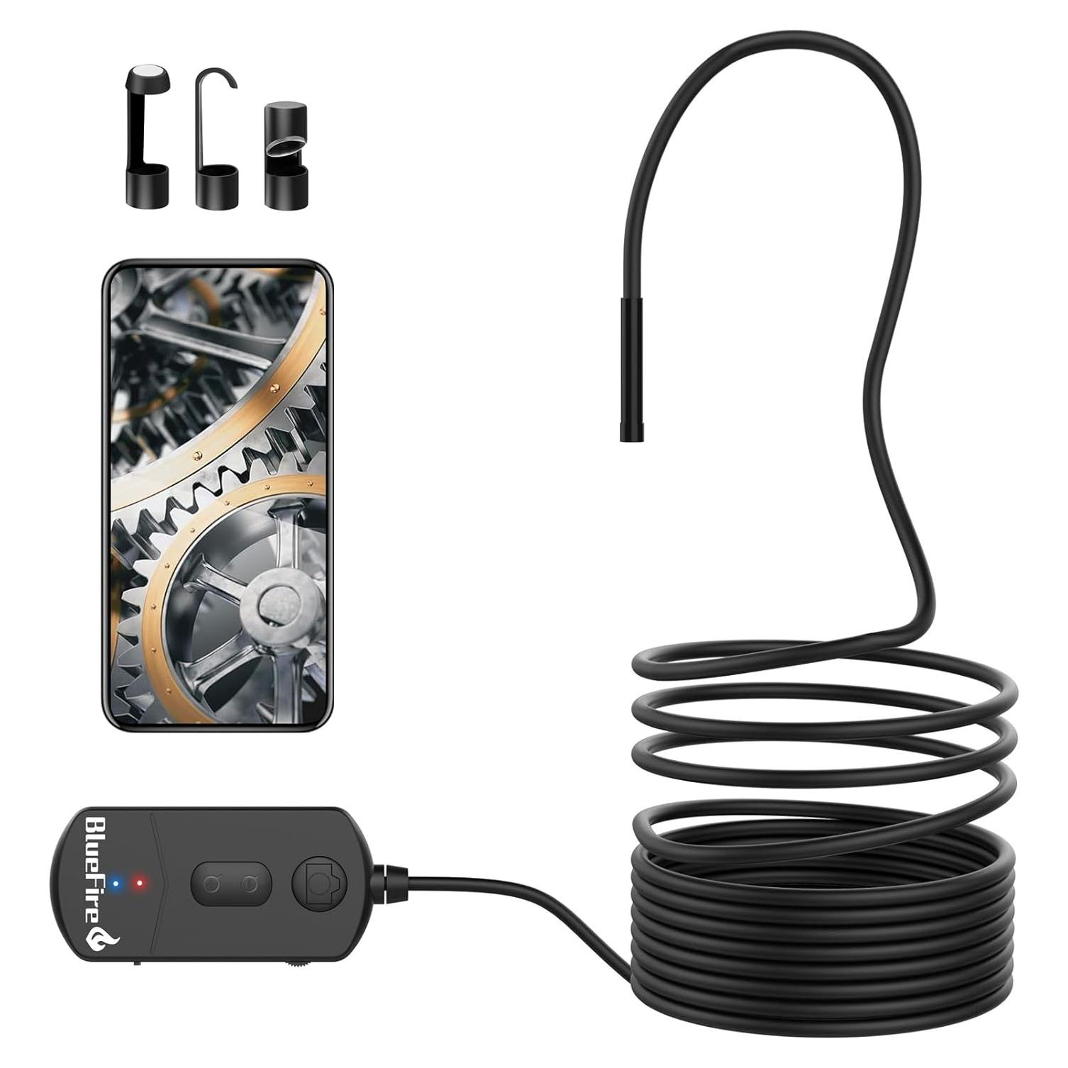 Cámara de Inspección WiFi BlueFire 1080P 3.5m Borescope