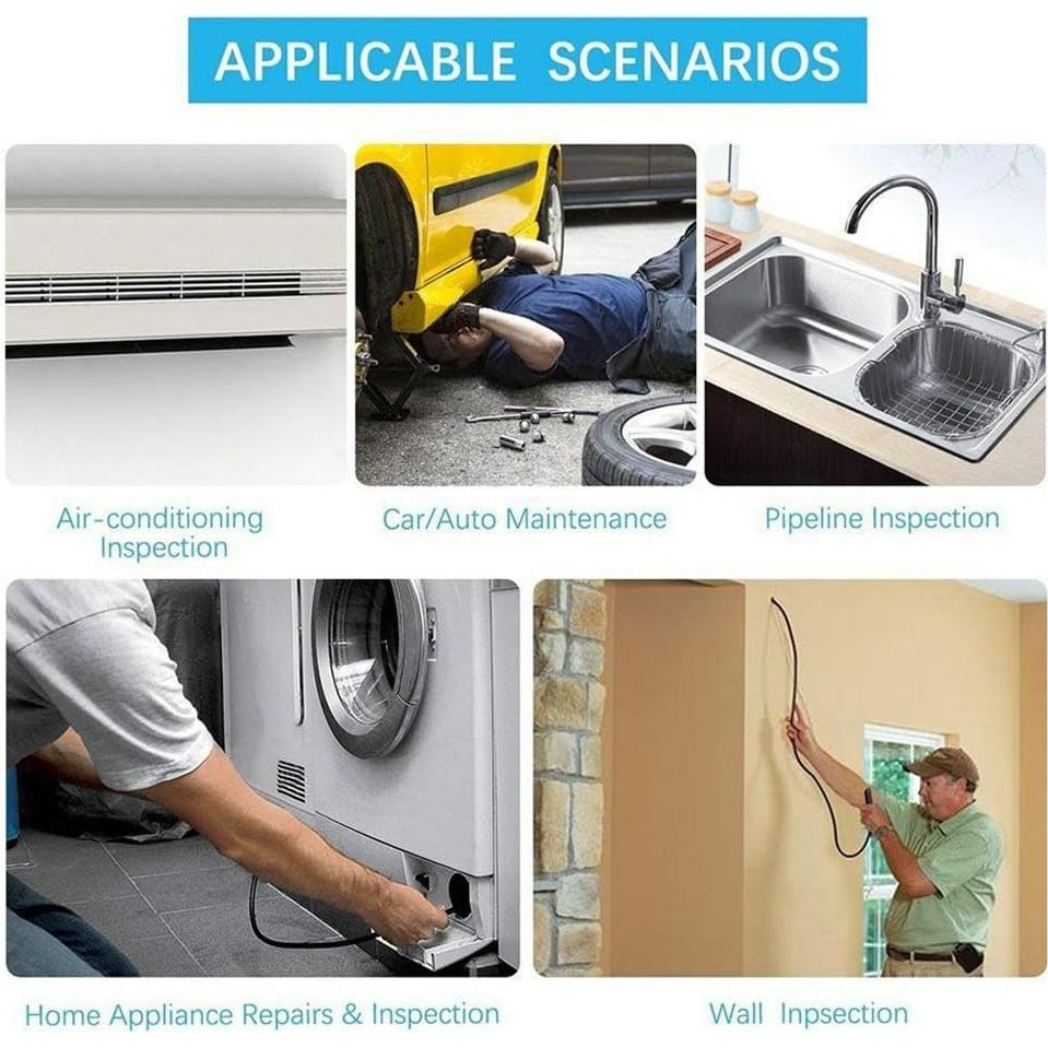 Endoscopio USB 3 en 1 BNYTXV 2m HD 7mm IP67 con LED