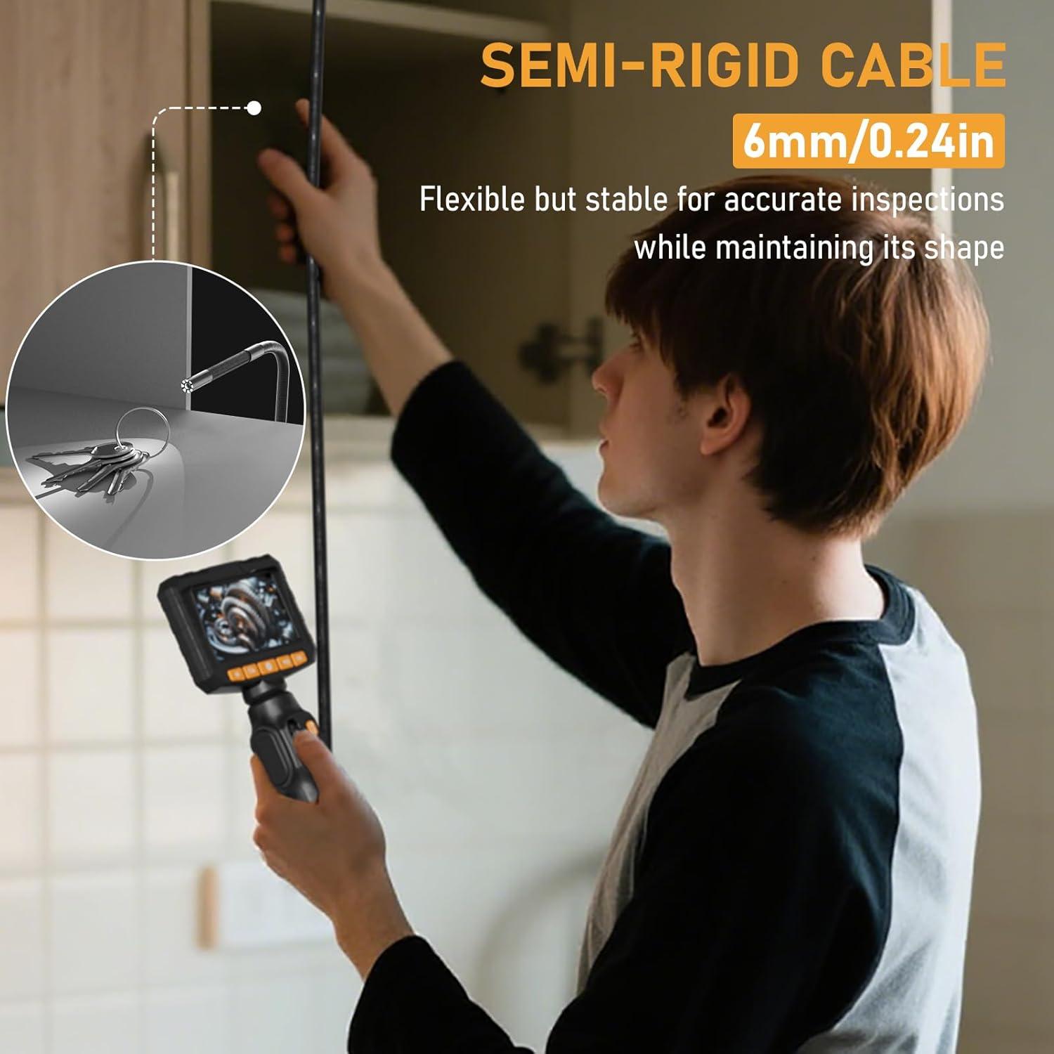 Cámara Borescopio Articulada ZEENSUY 0.24" (6.1mm) 5FT (1.52m)