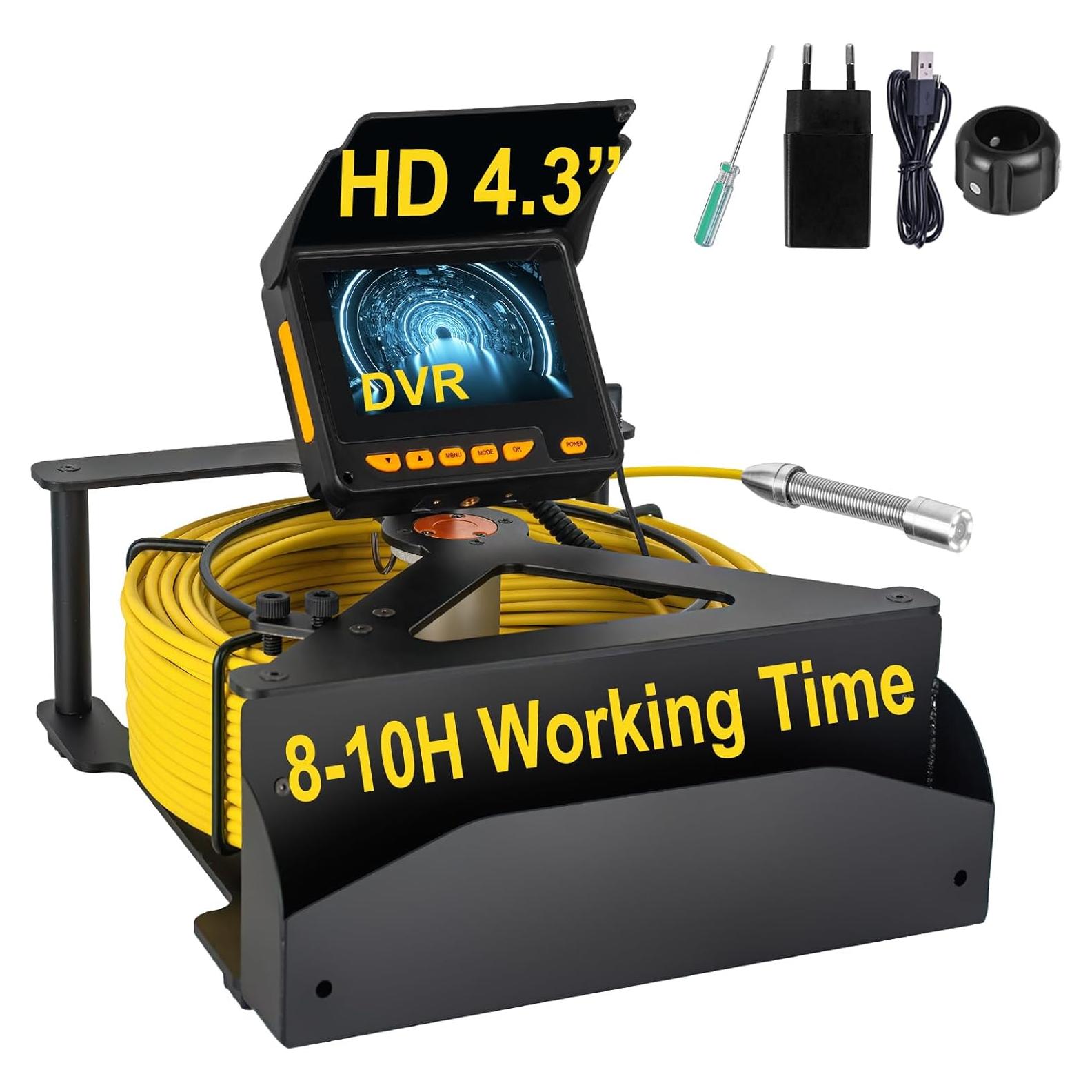 Cámara de Alcantarillado SYANSPAN 30M HD 16GB DVR IP68