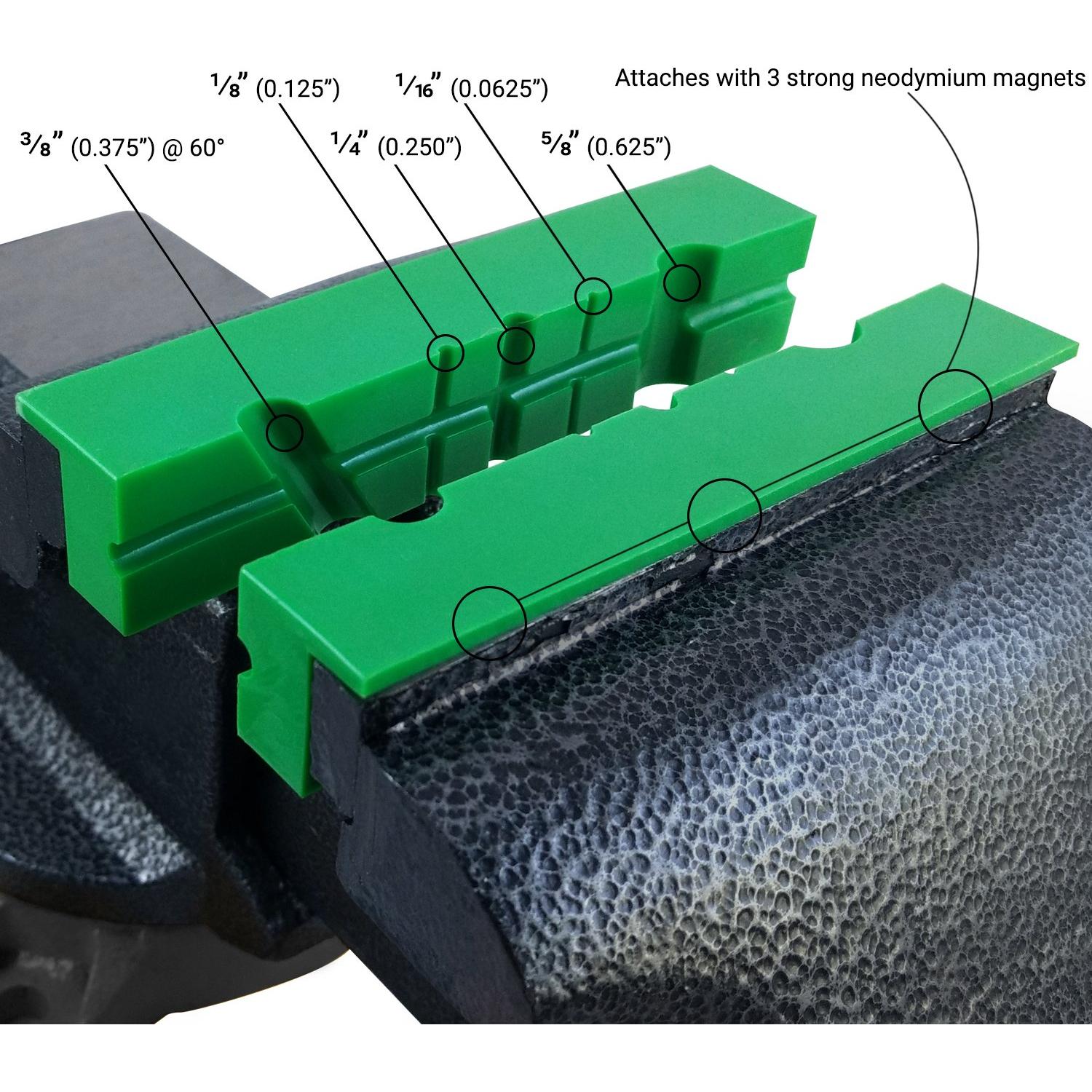 Mandíbulas de Prensa ATLIN 15.24 cm Nylon Suaves Multiusos