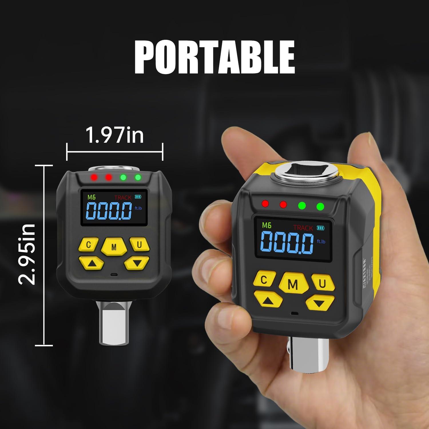 Llave de Torque Digital WAXTRON 1/2" 20-400 Nm Pantalla LCD