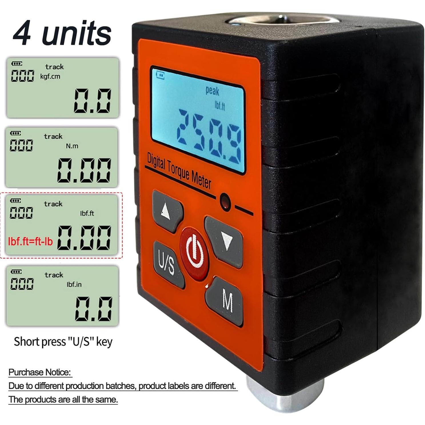 Adaptador de Par Digital Soonkoda K-340 1/2" a 1/4" y 3/8"