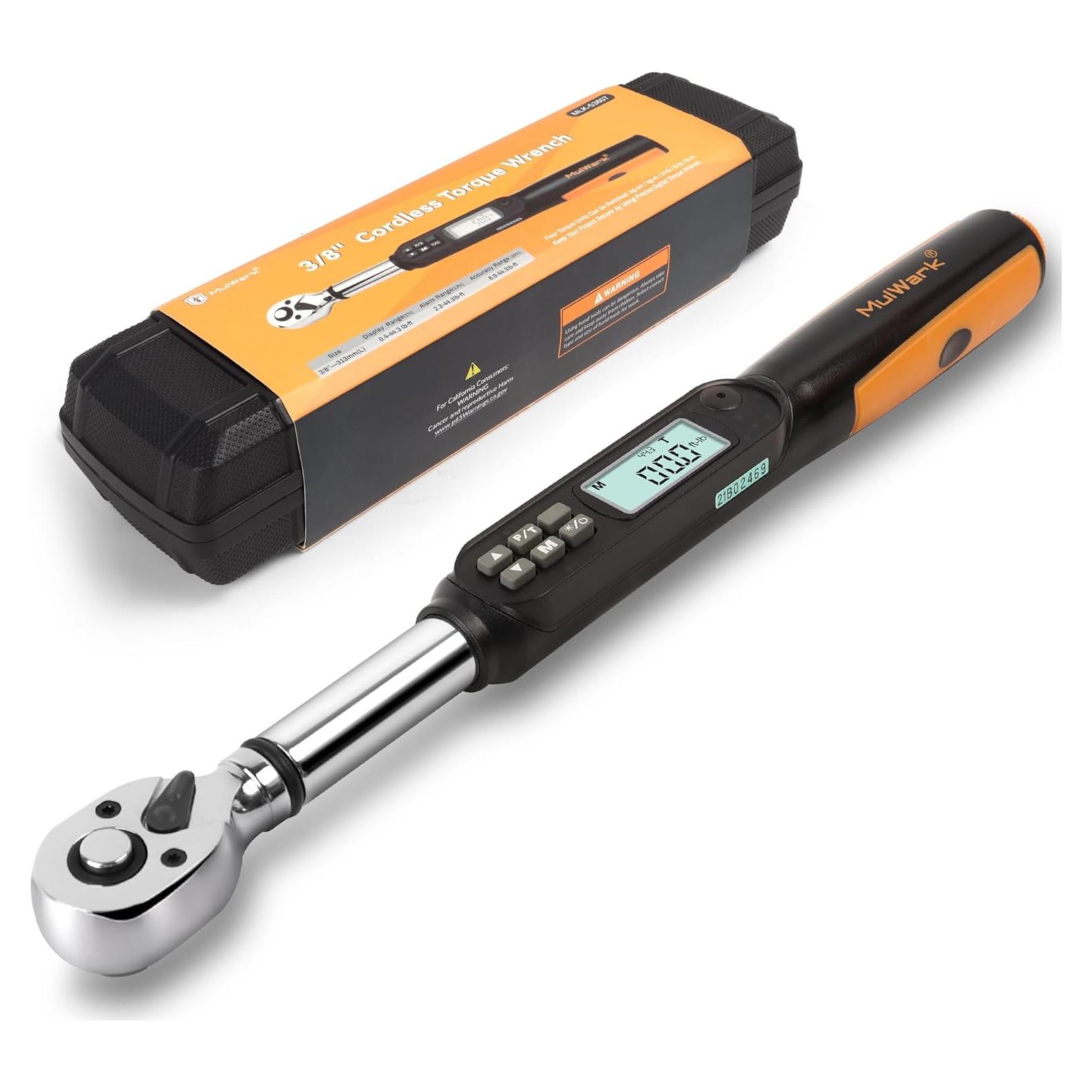 Llave de Torque Digital MULWARK 3/8" 3-60 Nm con Estuche