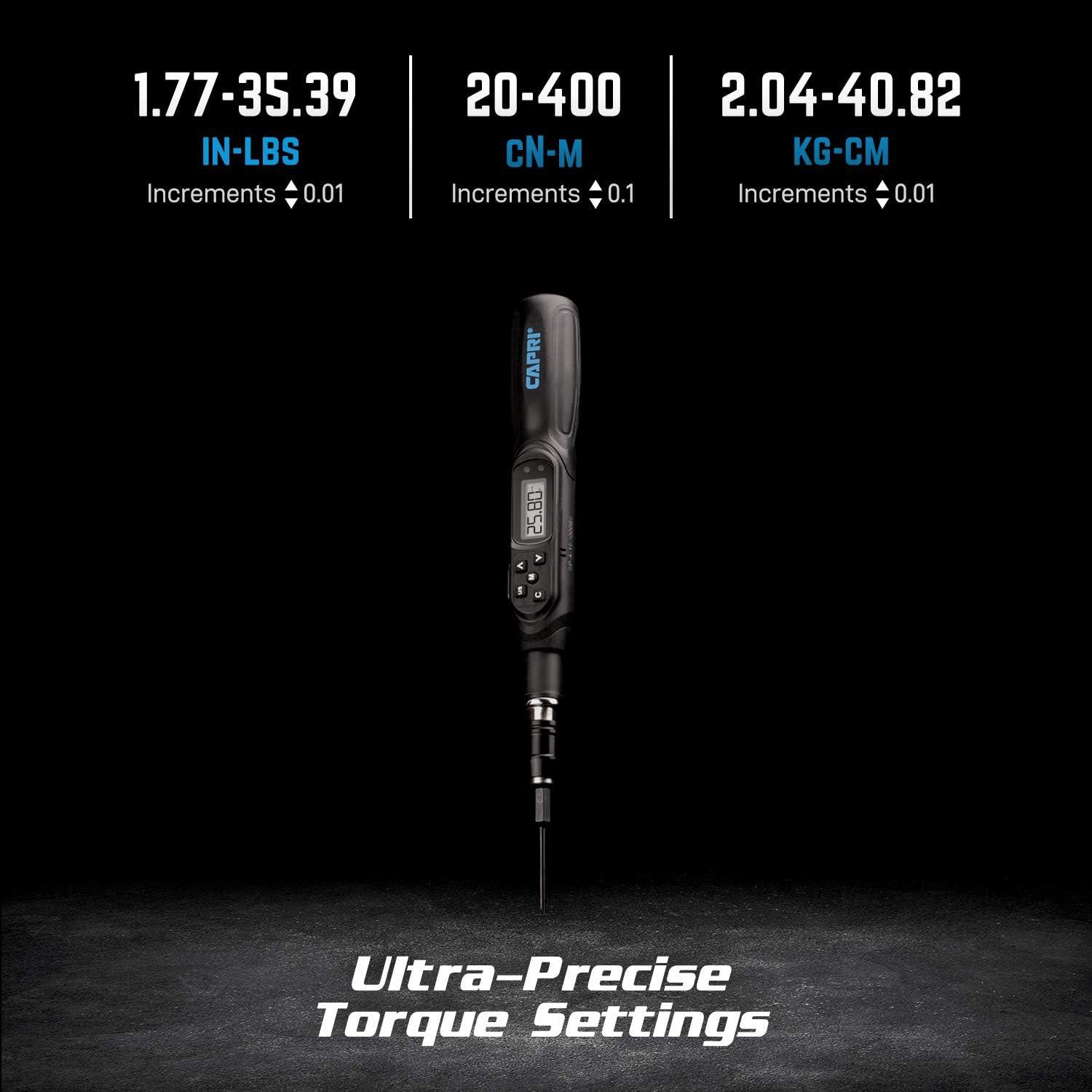 Destornillador de Par Digital Capri Tools CP26000 0.80-15.87 Nm