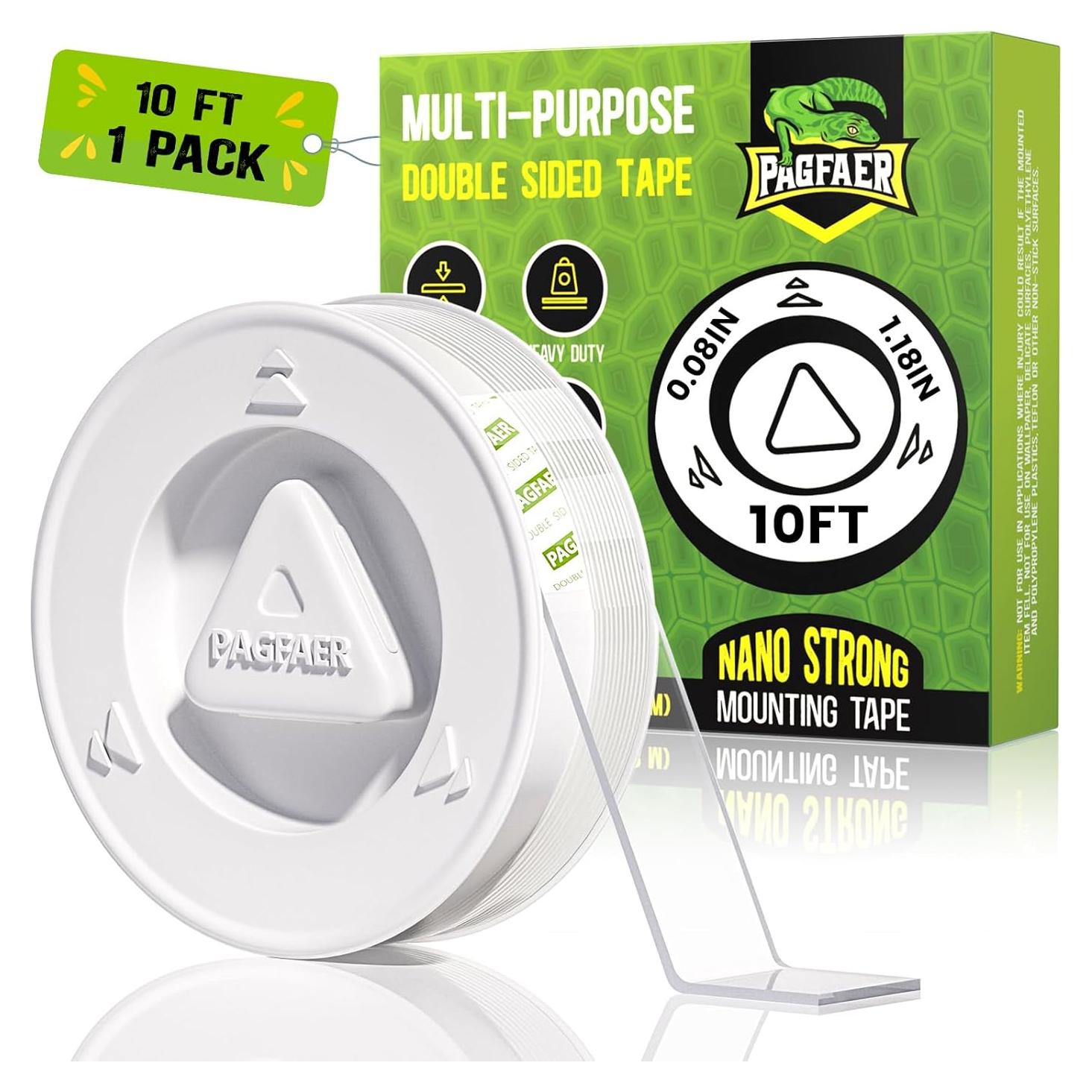 Cinta Adhesiva Doble Cara PAGFAER 3 cm x 304.8 cm Alta Resistencia