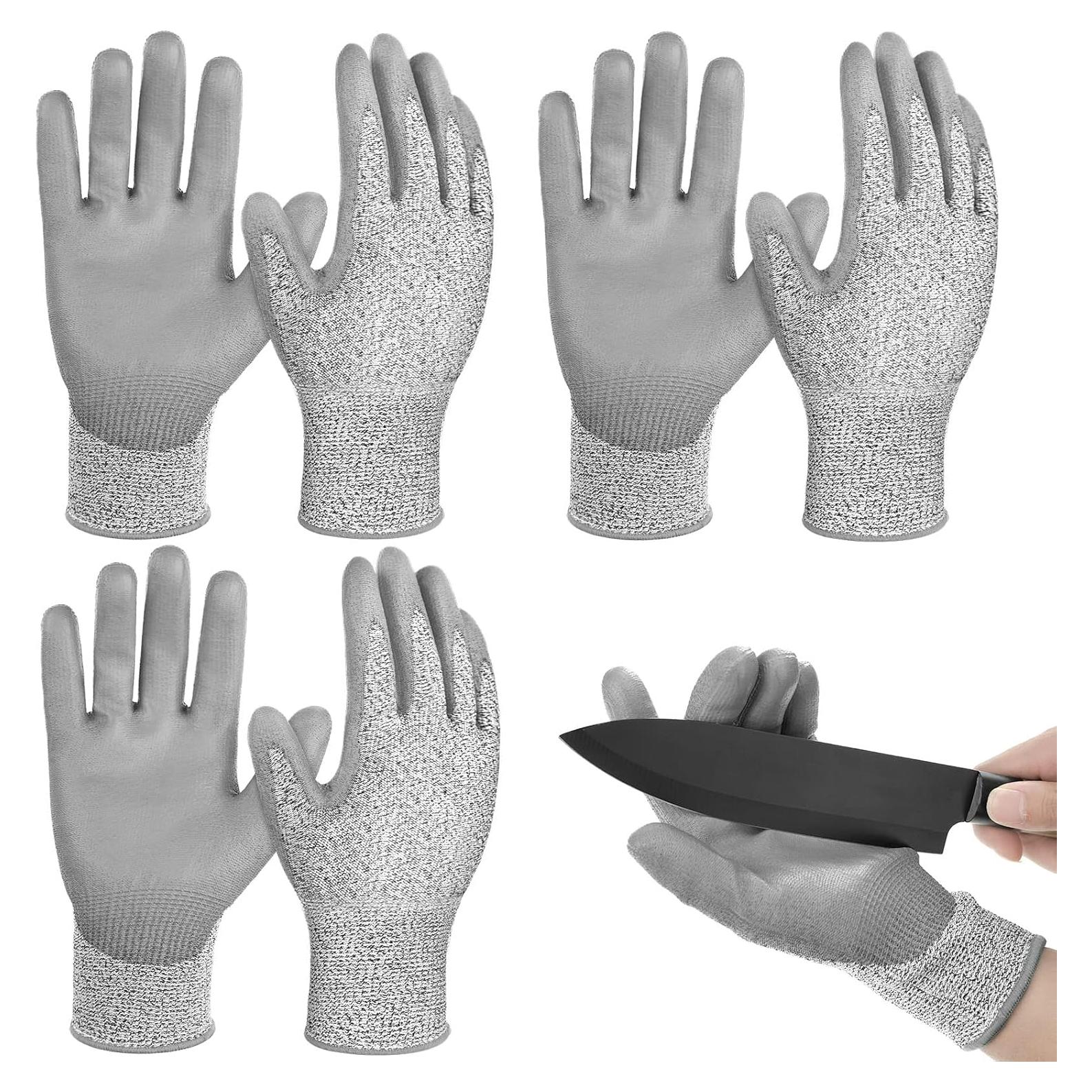 Guantes Resistentes a Cortes Janmercy 3 Pares Nivel 5