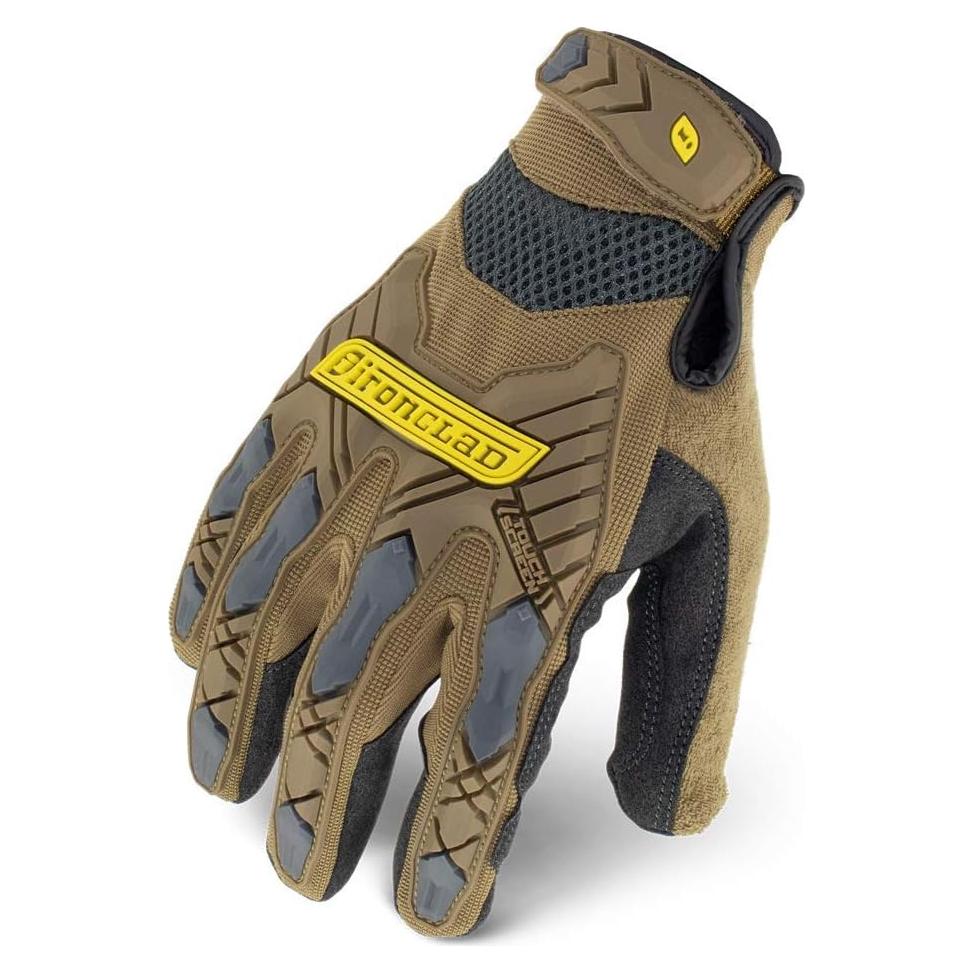 Guantes de Trabajo Ironclad Command Táctiles X-Large Marrón