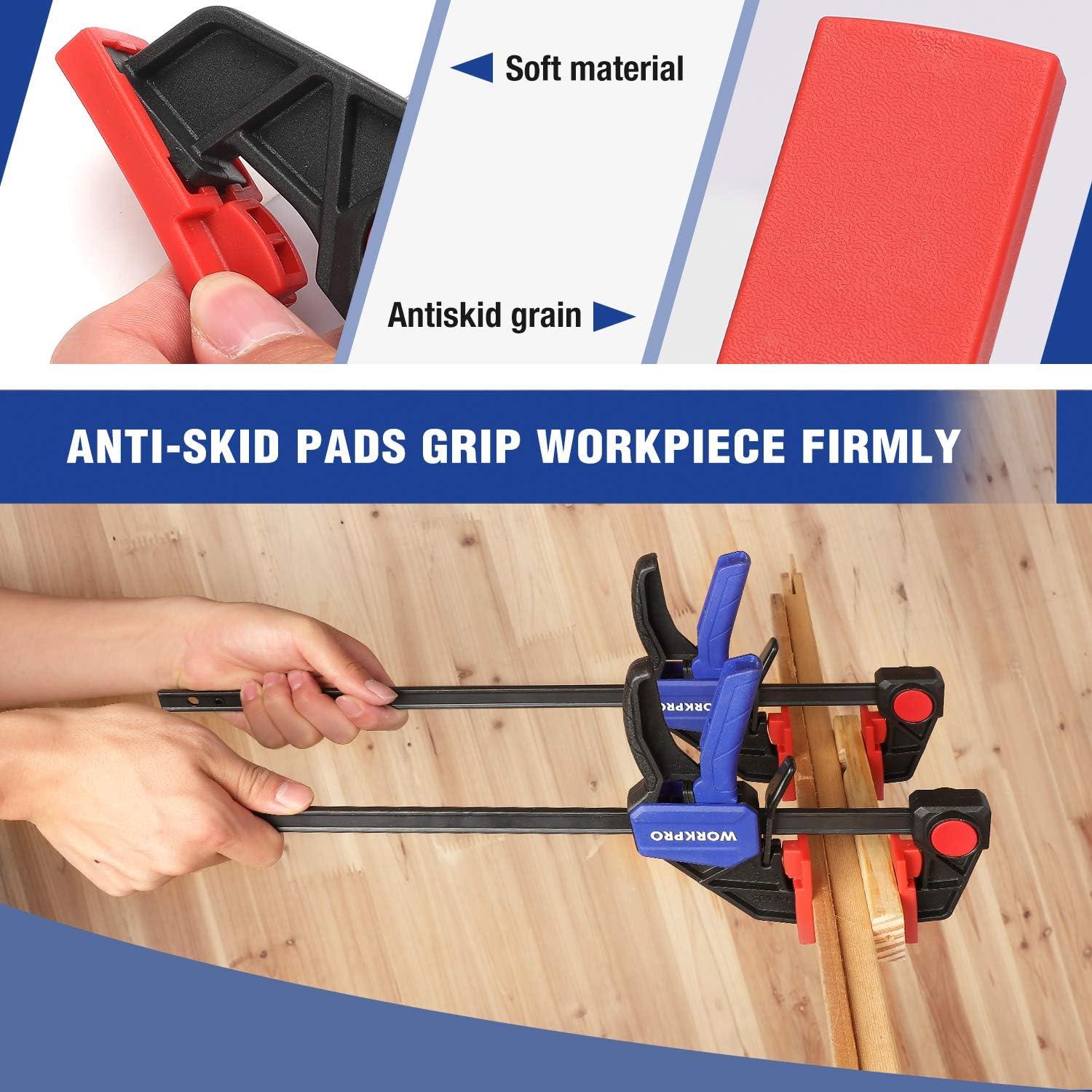 Abrazaderas de Carpintería WORKPRO 12" 2-Pack 150LBS