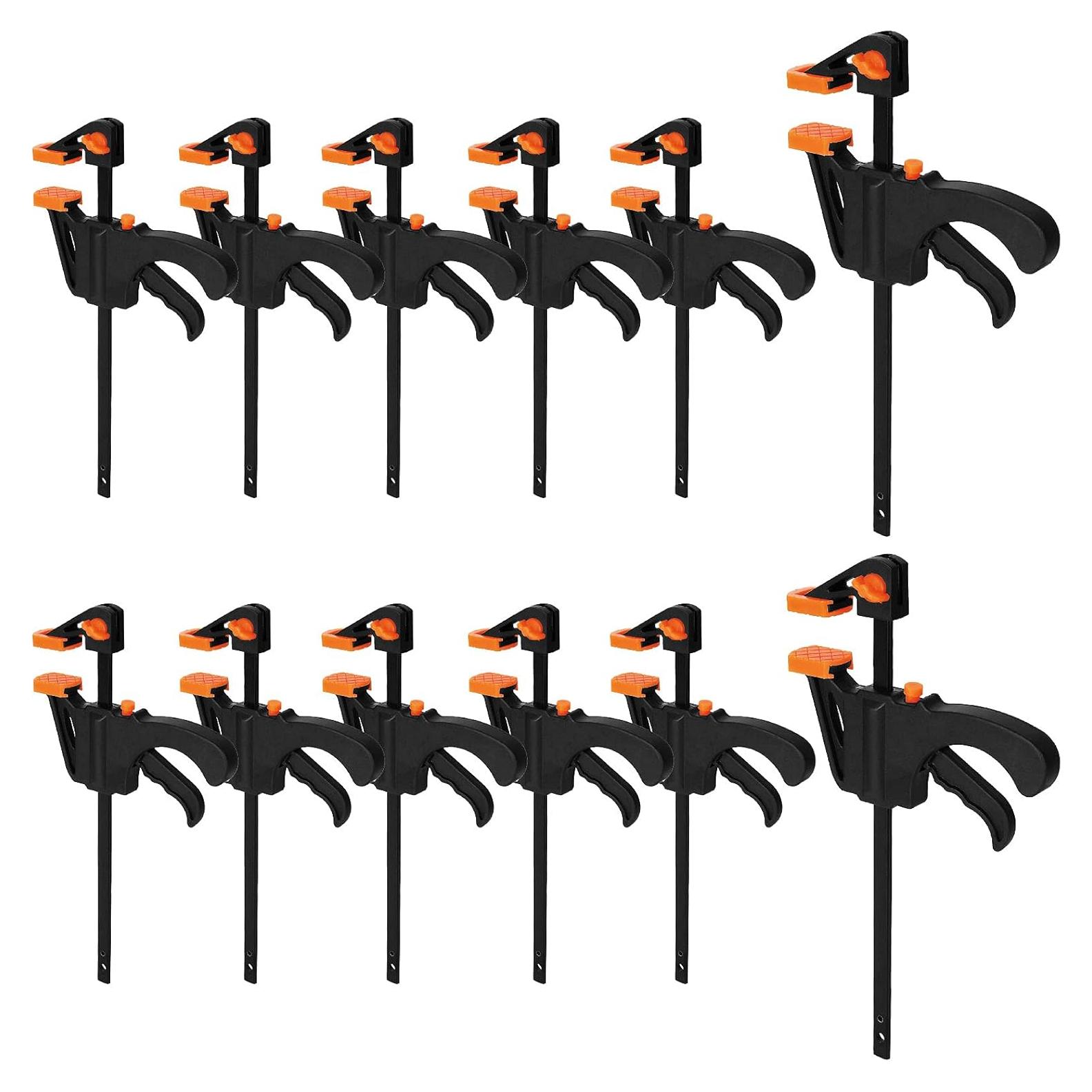 Paquete de 12 Abrazaderas de Barra LISHINE 10.16 cm para Carpintería