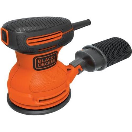 Lijadora Orbital Aleatoria BLACK+DECKER 127mm con Abrazaderas