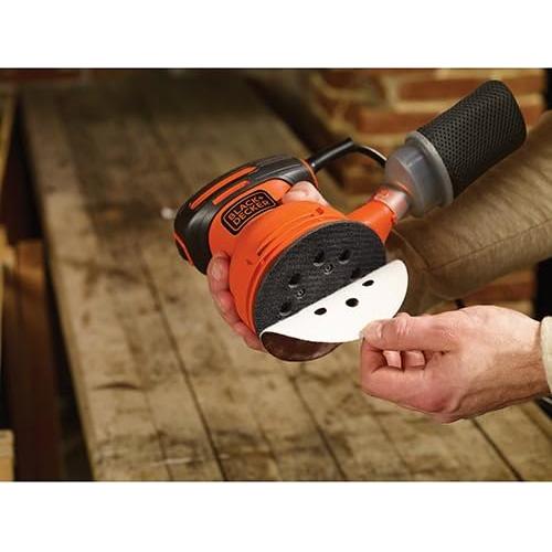 Lijadora Orbital Aleatoria BLACK+DECKER 127mm con Abrazaderas